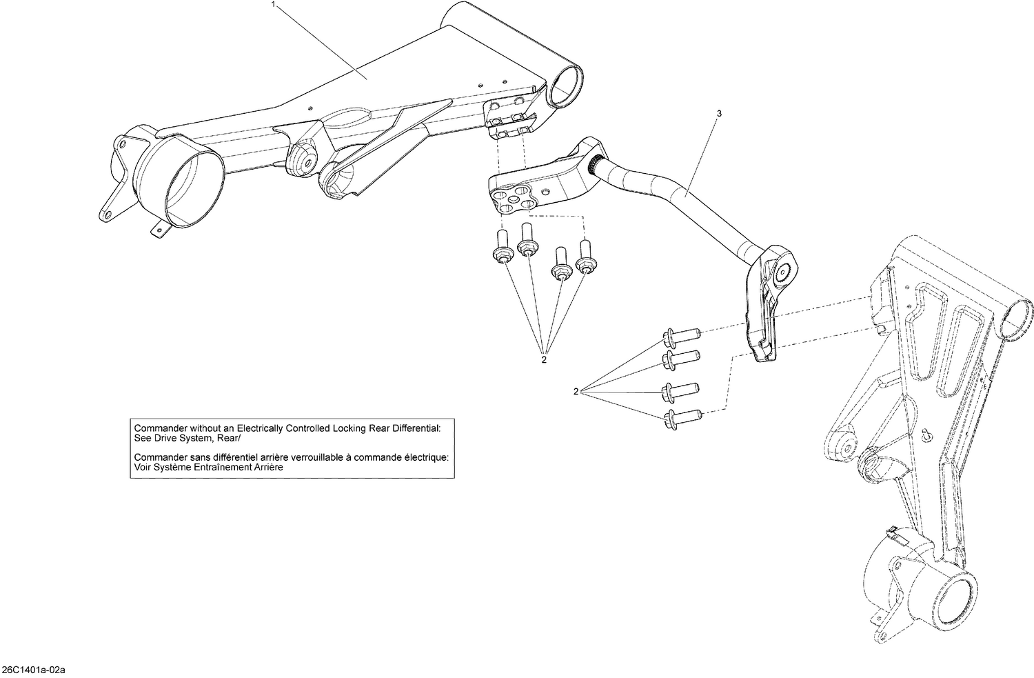 08- Rear Suspension - With Locking Rear Differential_26C1401a