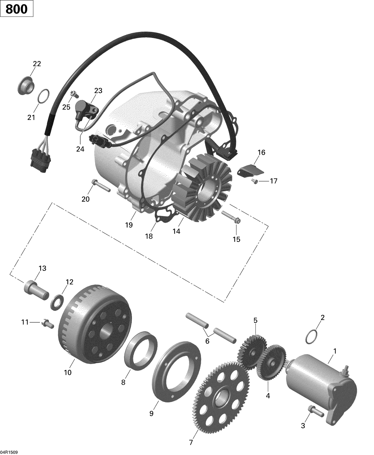 03- Magneto And Electric Starter _04R1509