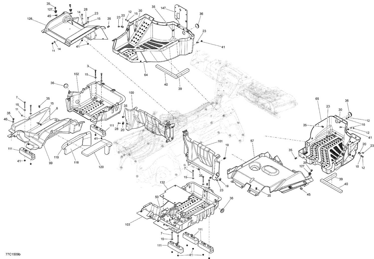 09- Cab Interior Bottom Pan_77C1509b