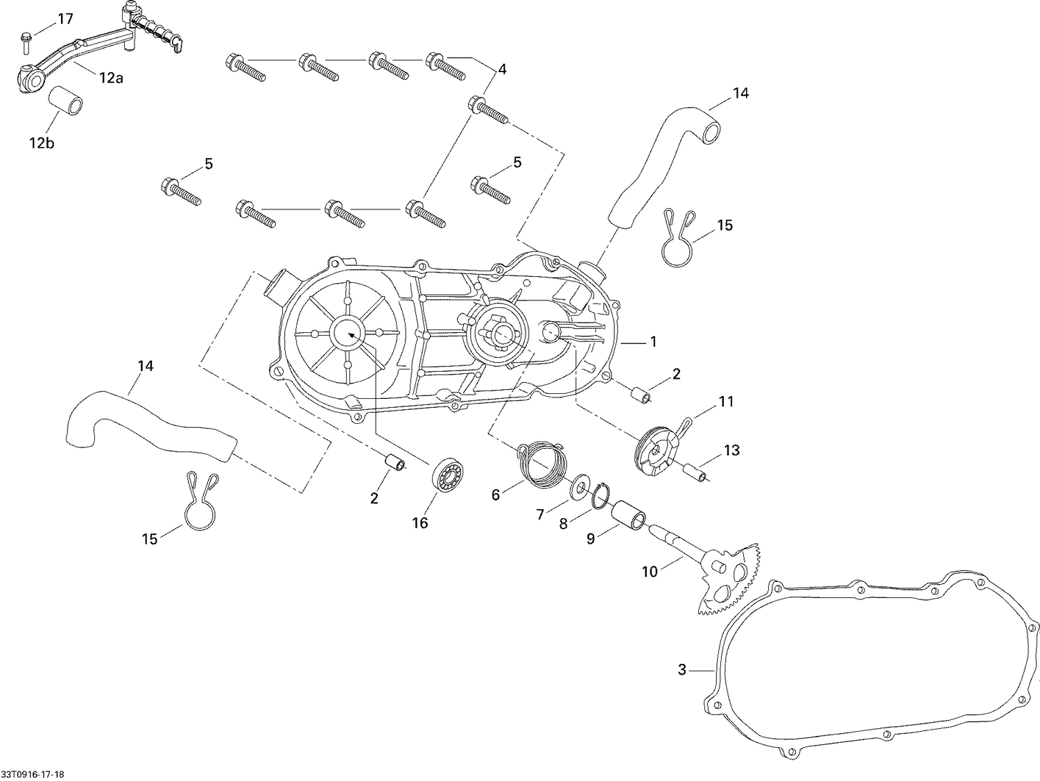 05- CVT Cover And Kick Stater