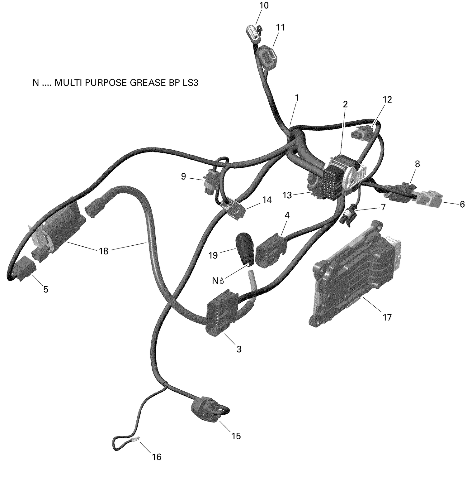 10- Engine Harness And Electronic Module - 450 EFI - CARB