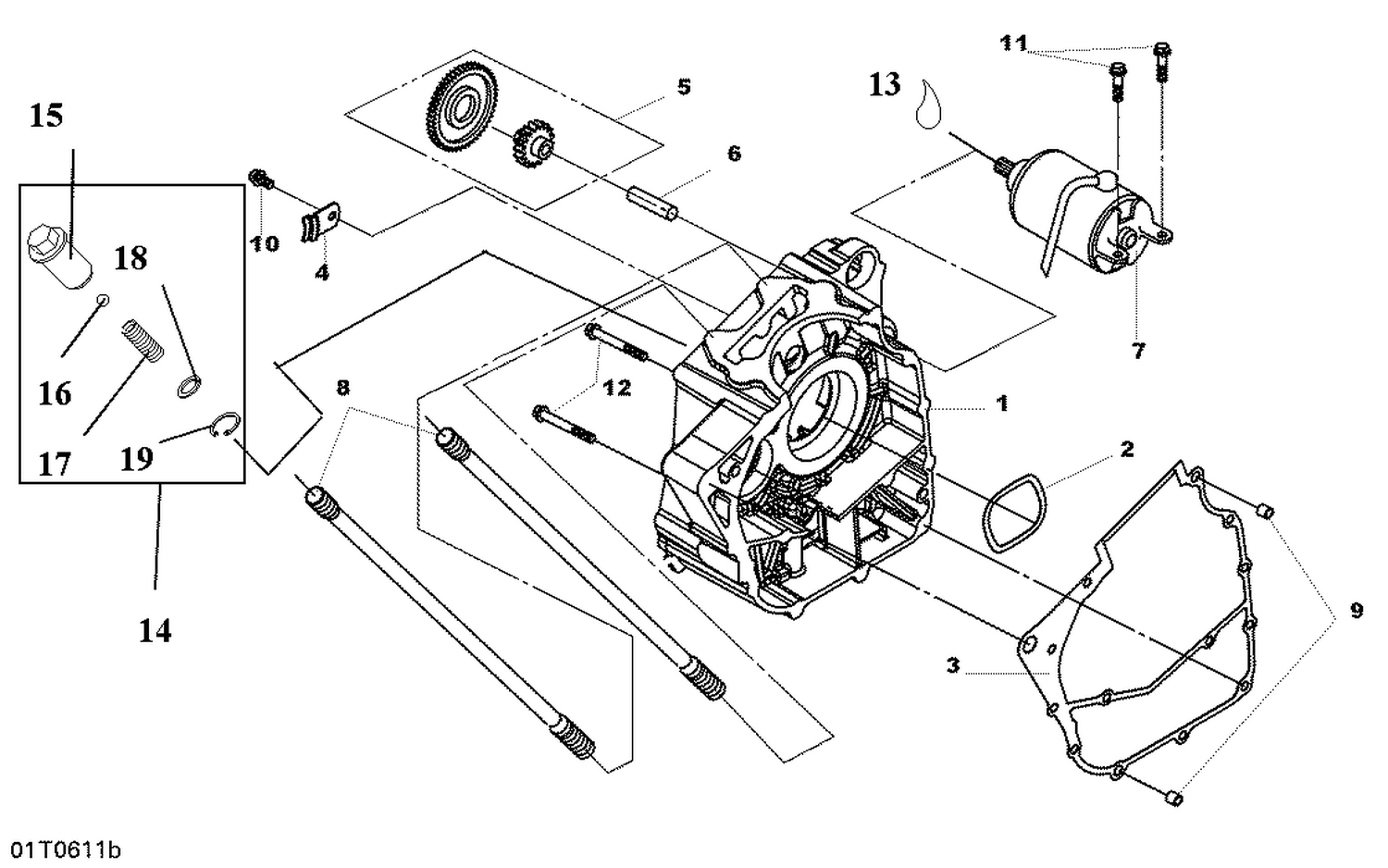 01- Right Crankcase Half