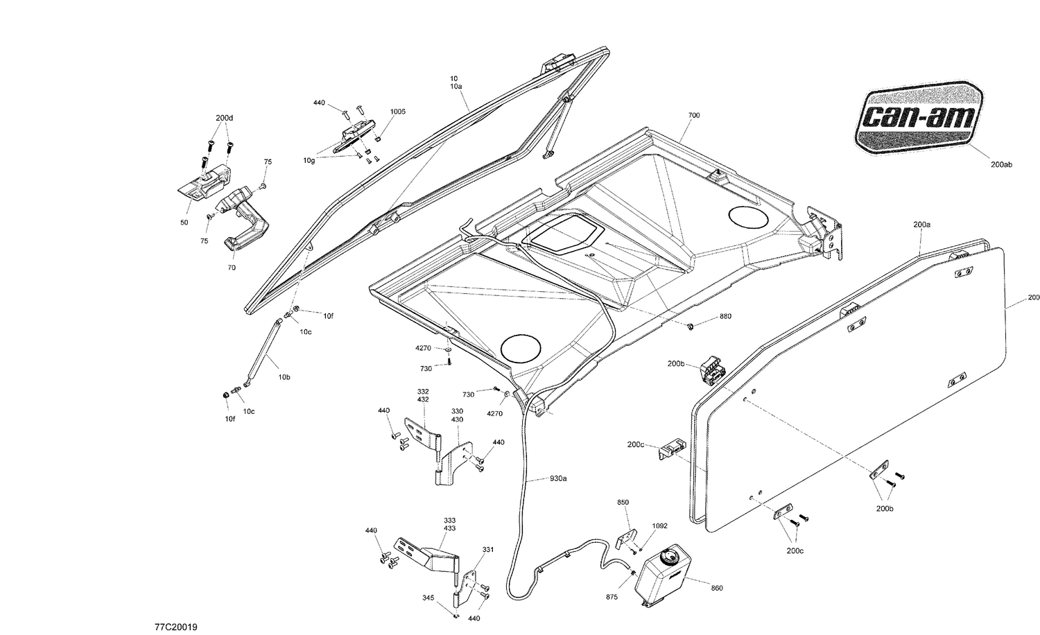 09- Cab - Winshield And Rear Window