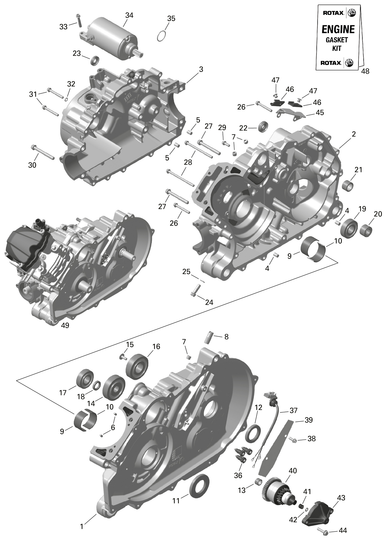 01- ROTAX - Crankcase
