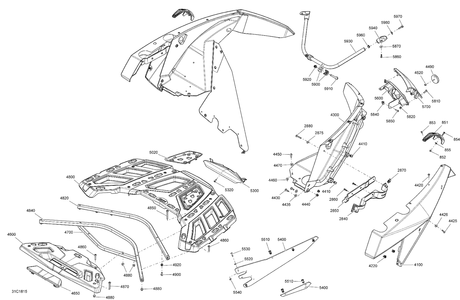 09- Body Rear Part Maverick - Bright White Models