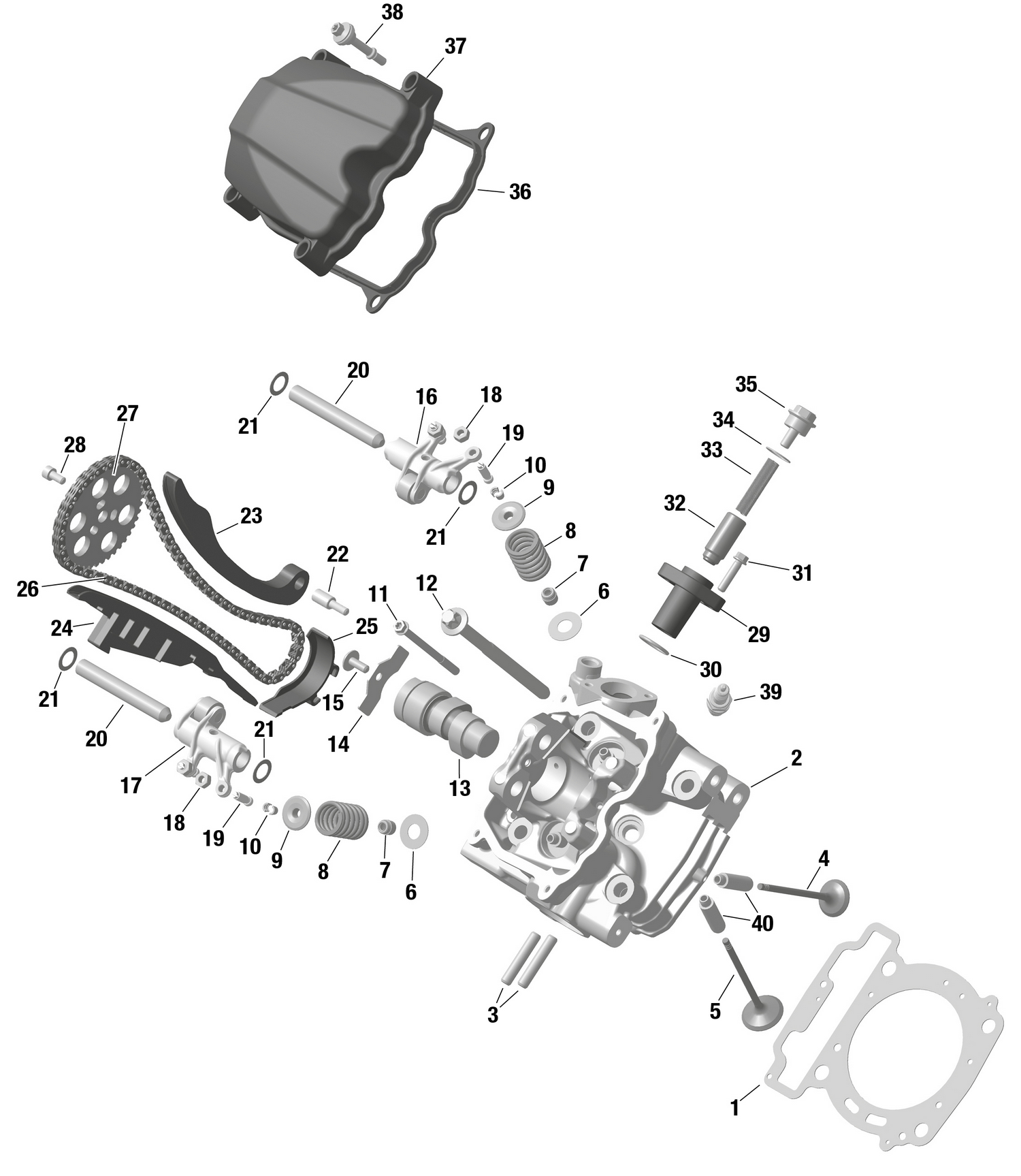 01- ROTAX - Front Cylinder Head