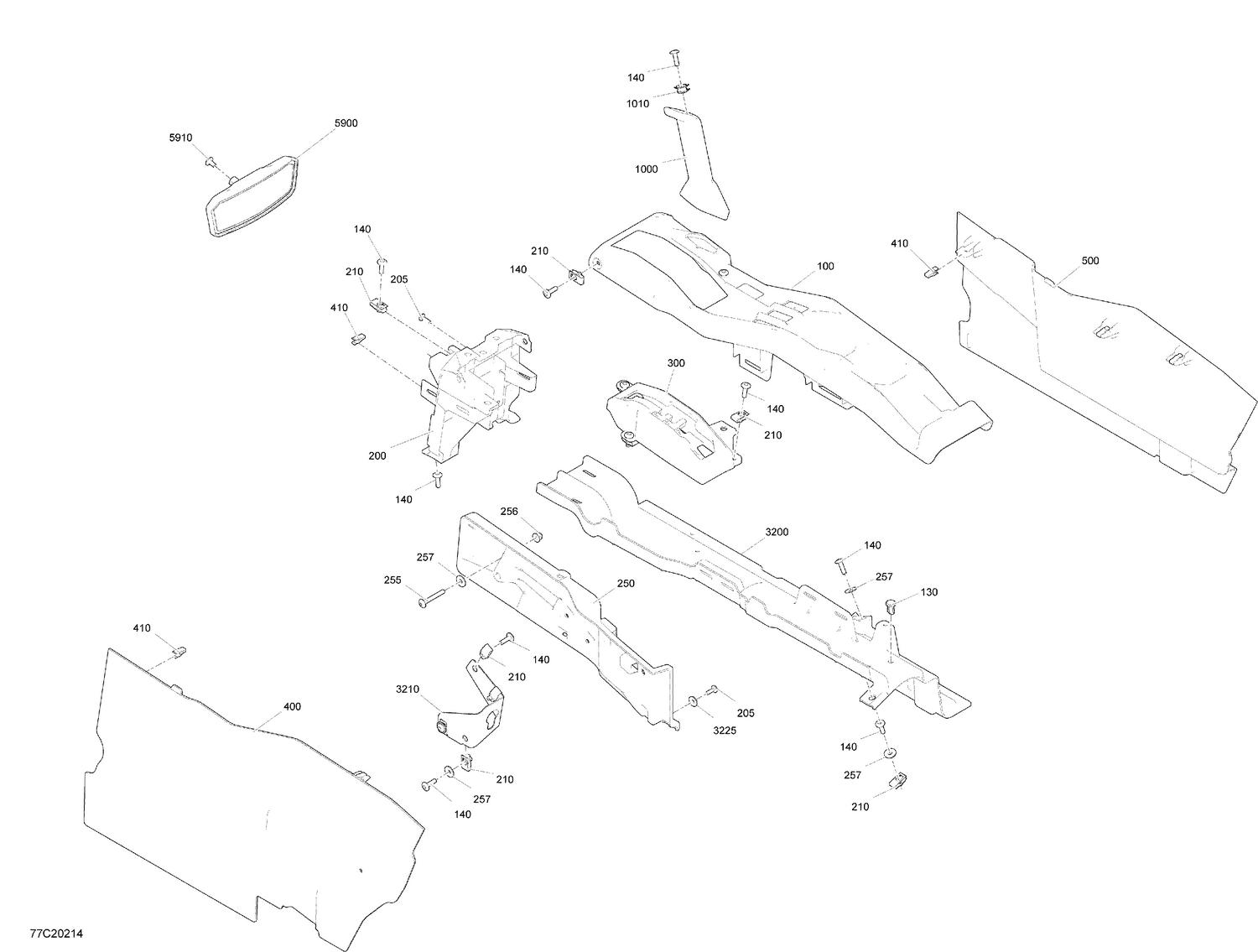 09- Cab Interior - Console - STD