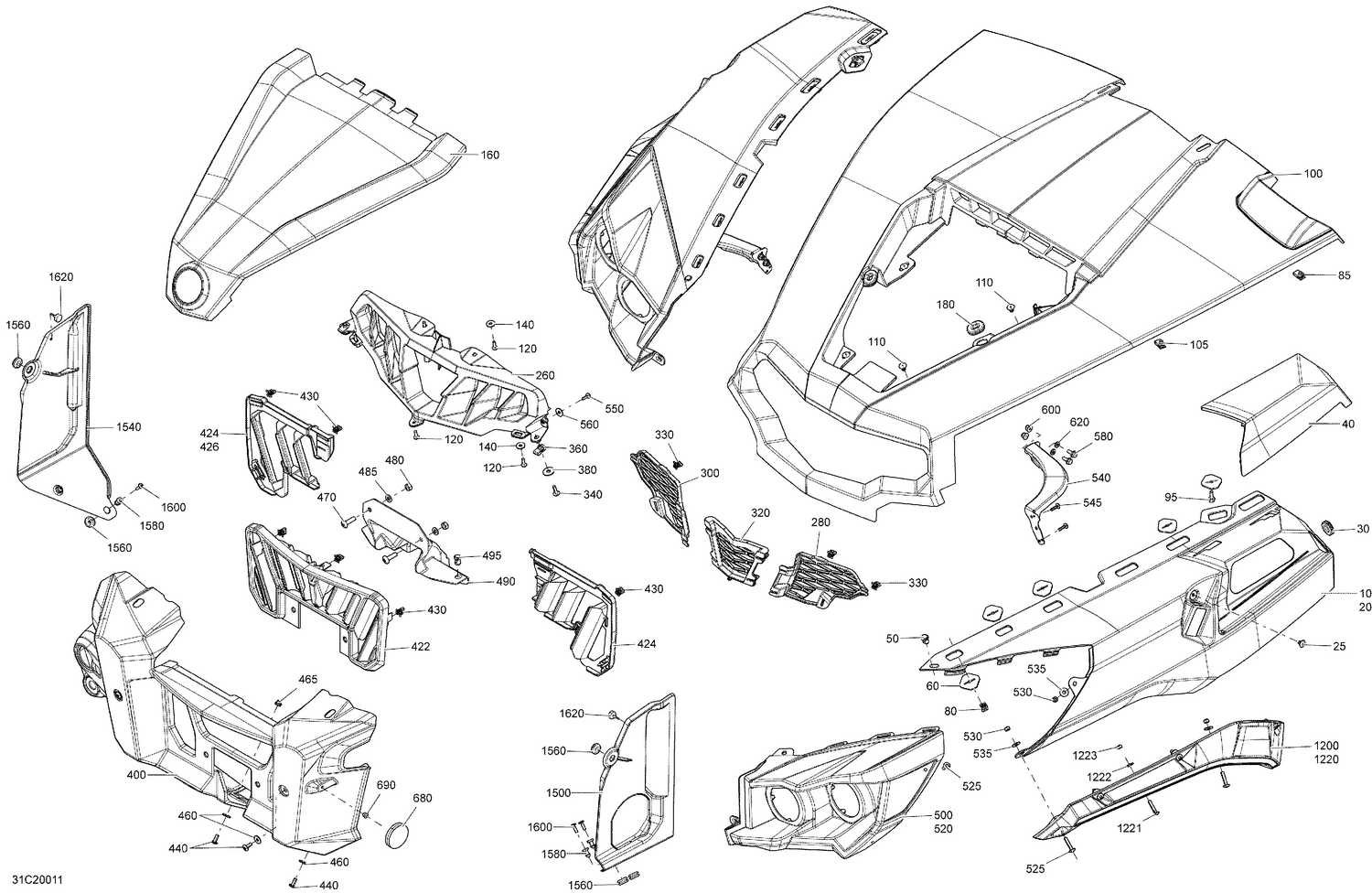 09- Body - Front Section - White