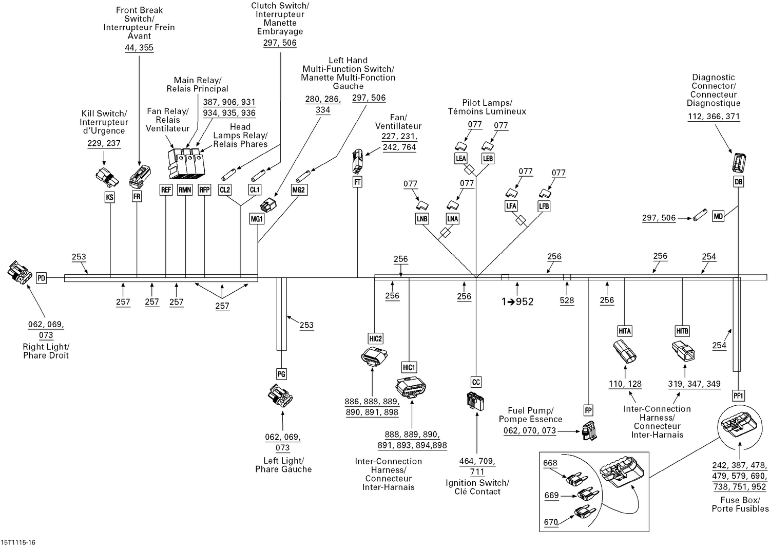 10- Electrical Harness, Front Section