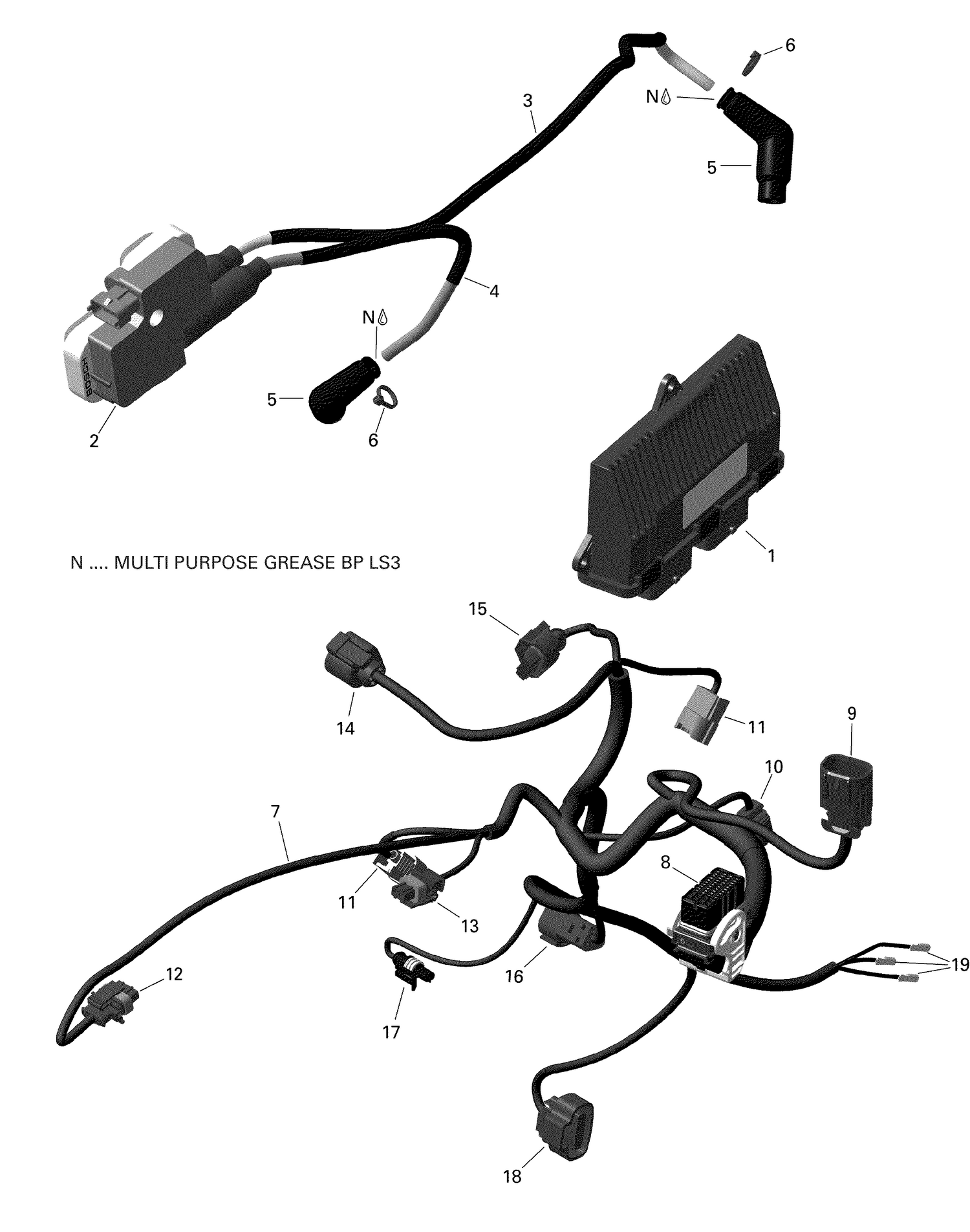 10- Engine Harness And Electronic Module