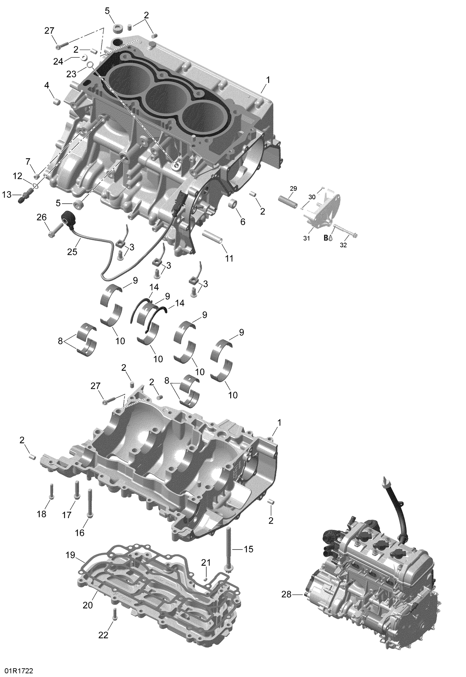 01- Crankcase - All Models
