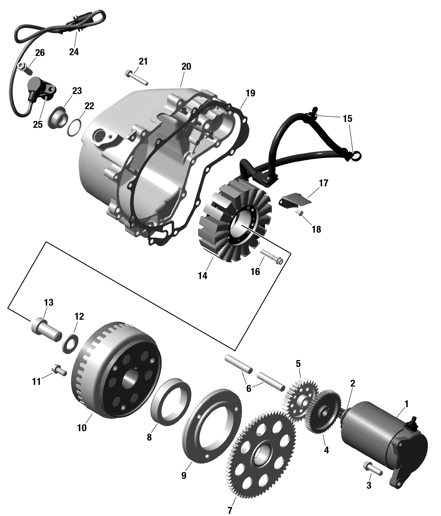 01- ROTAX - Magneto and Electric Starter
