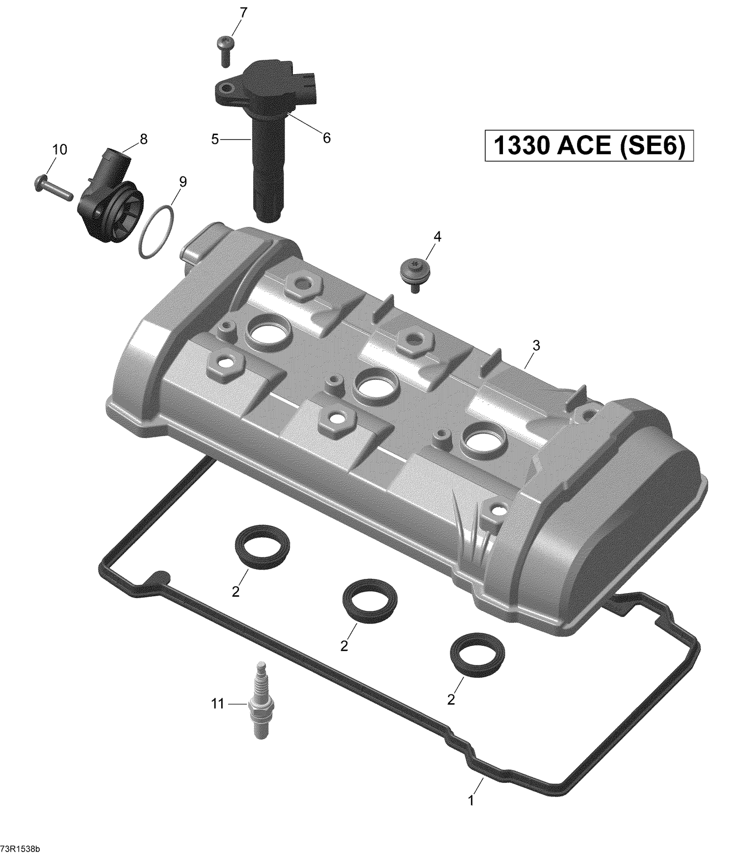 01- Valve Cover _73R1538b