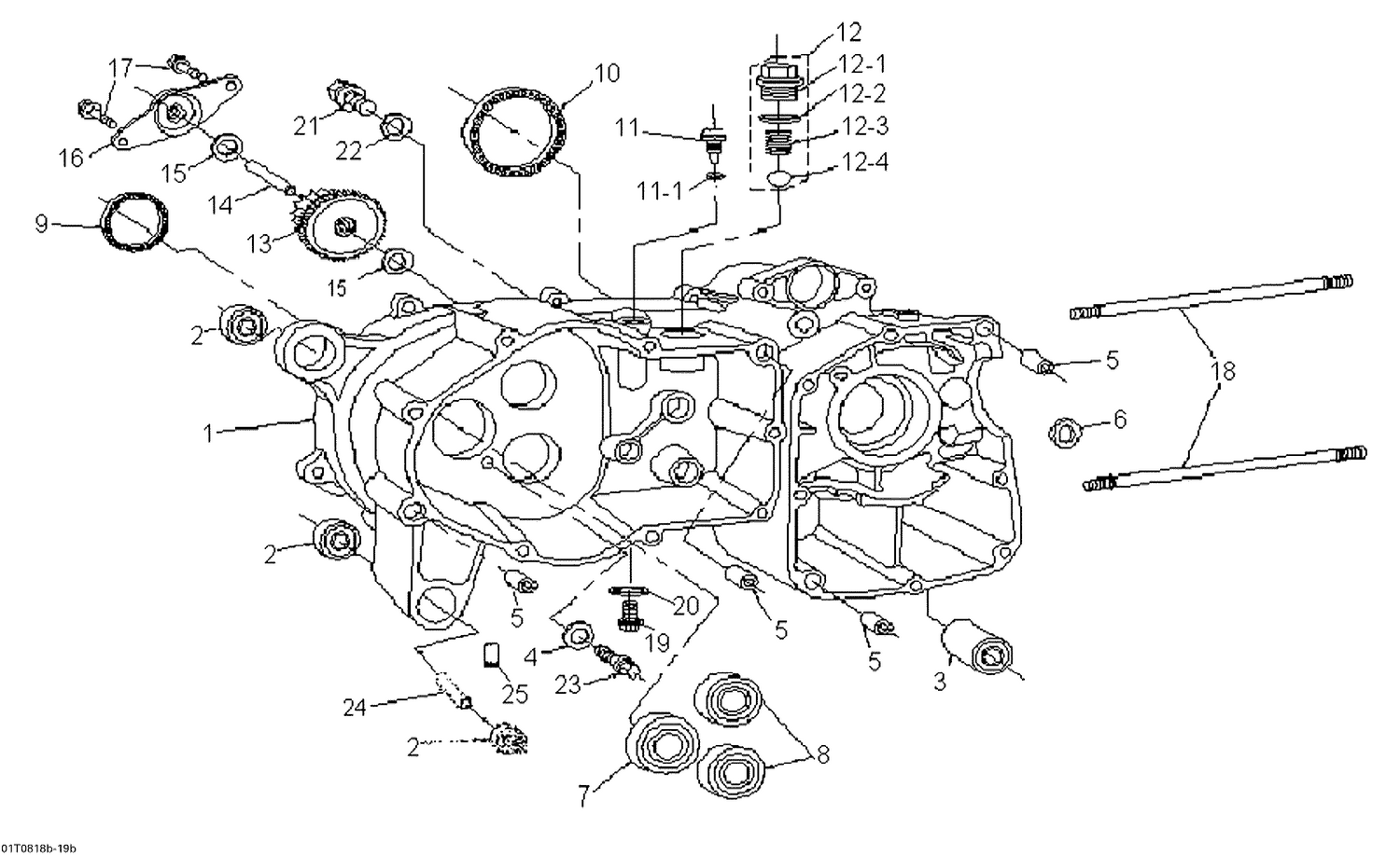 01- Crankcase, Left