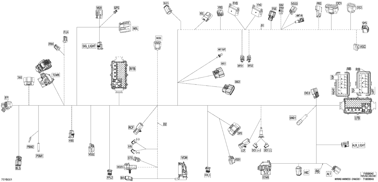 08- Electric - Main Harness - 710008043