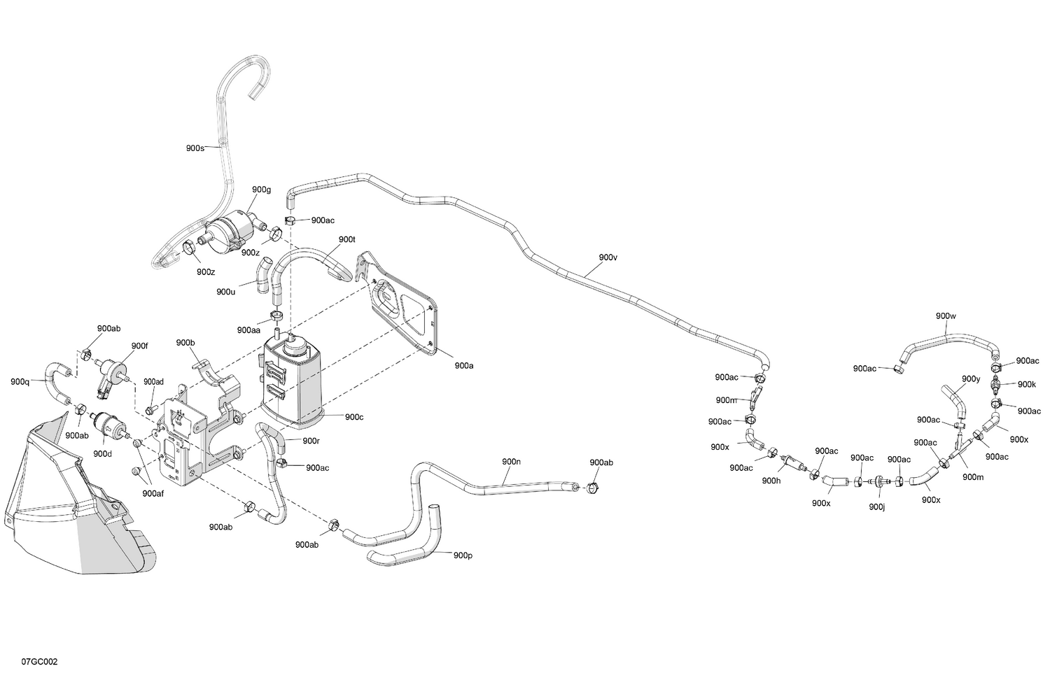02- Engine - Canister Charcoal Ass'y