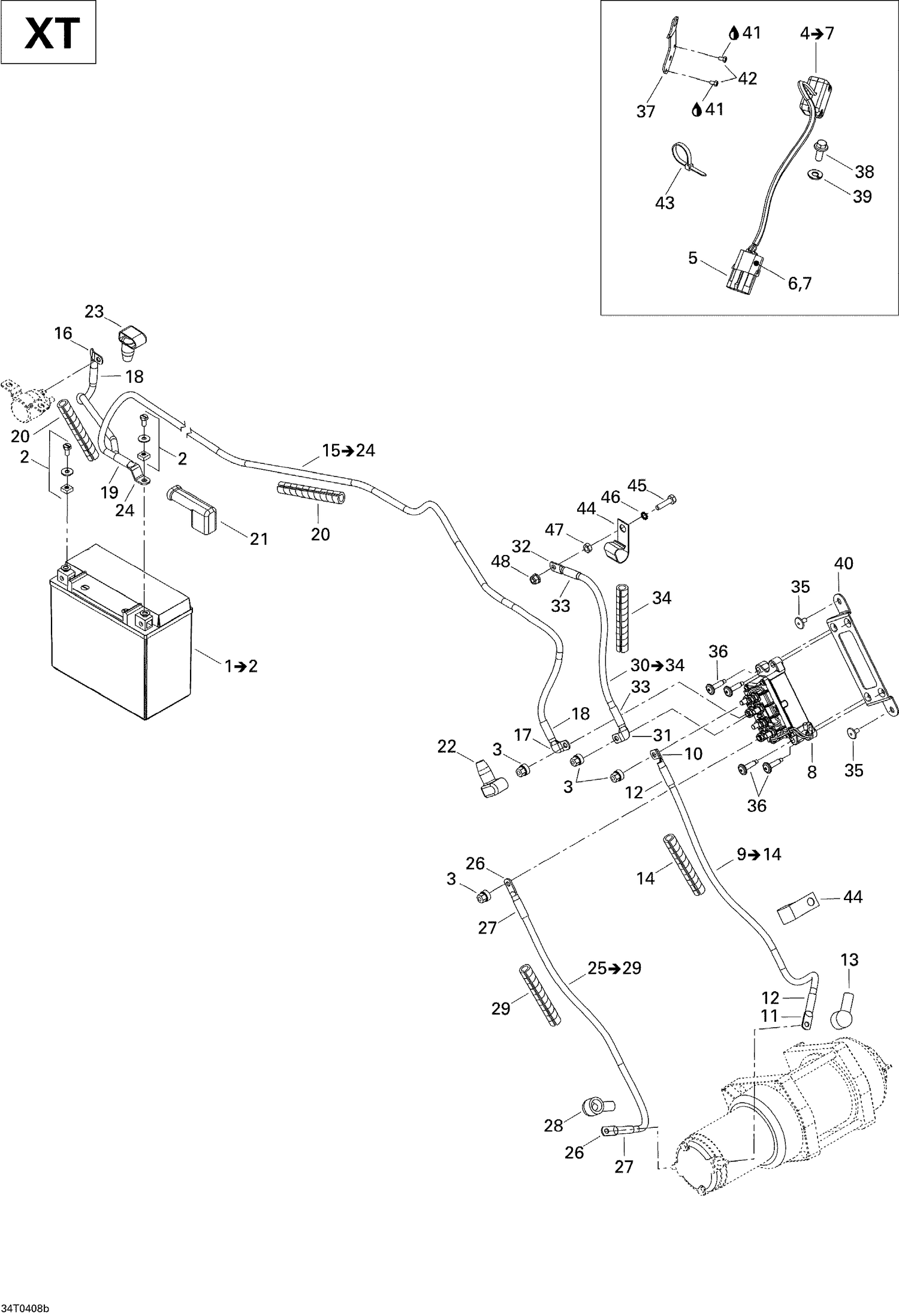 10- Battery and Accessories XT