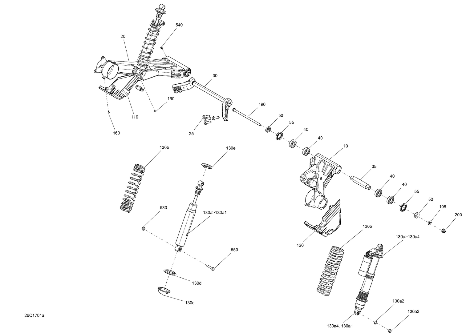 08- Rear Suspension - Except Package LTD