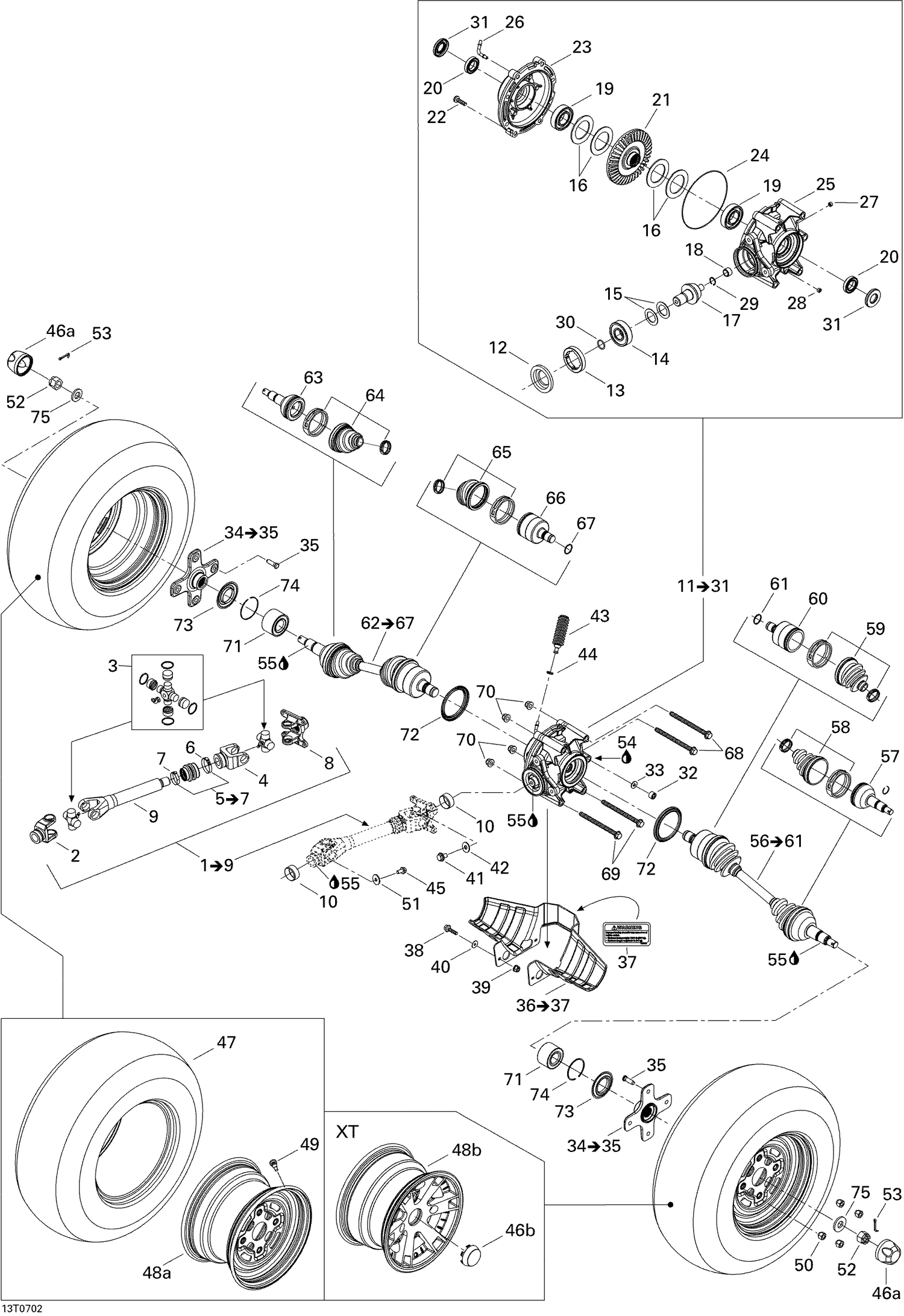 08- Drive System, Rear STD