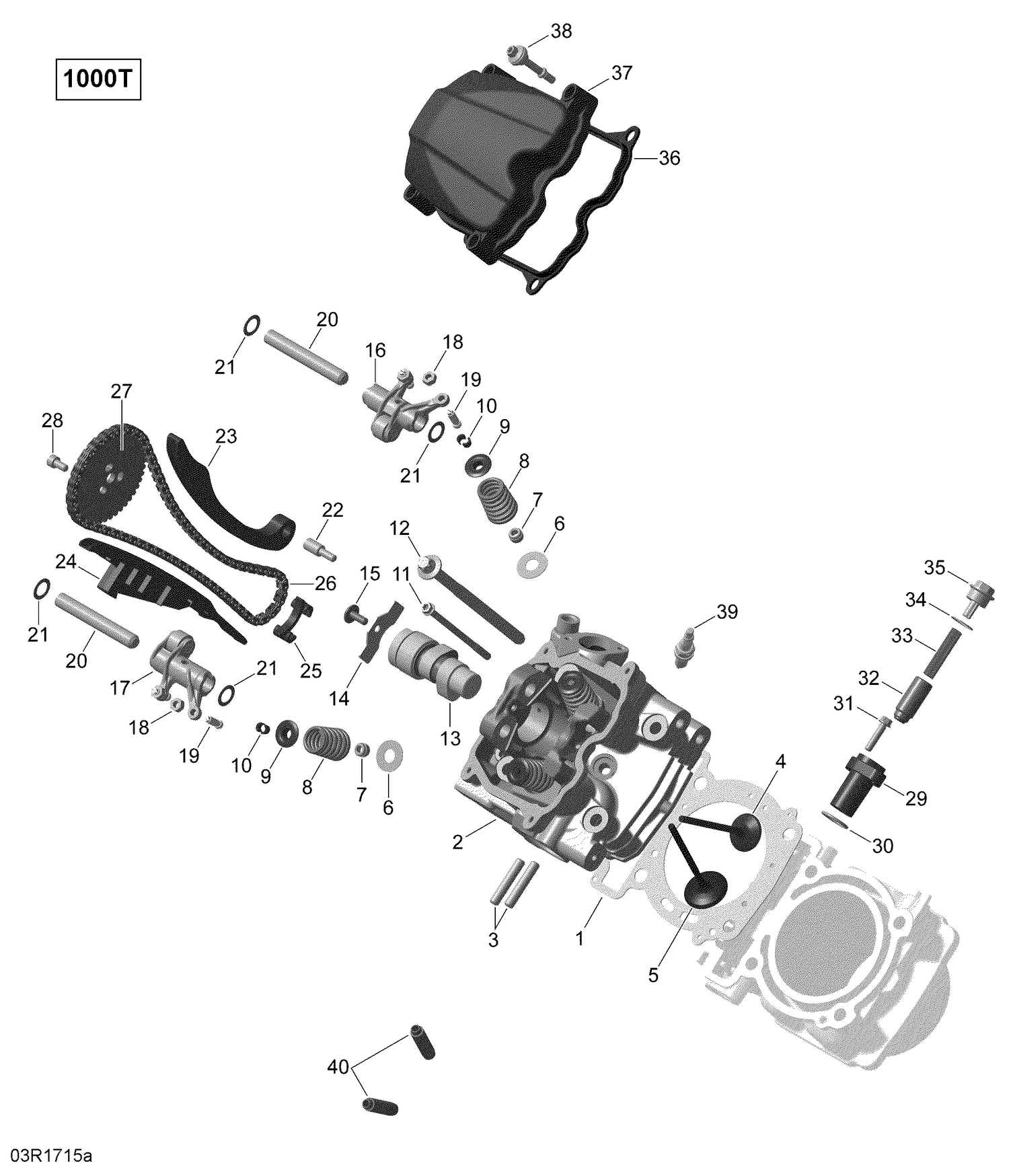 01- Cylinder Head, Front - Turbo