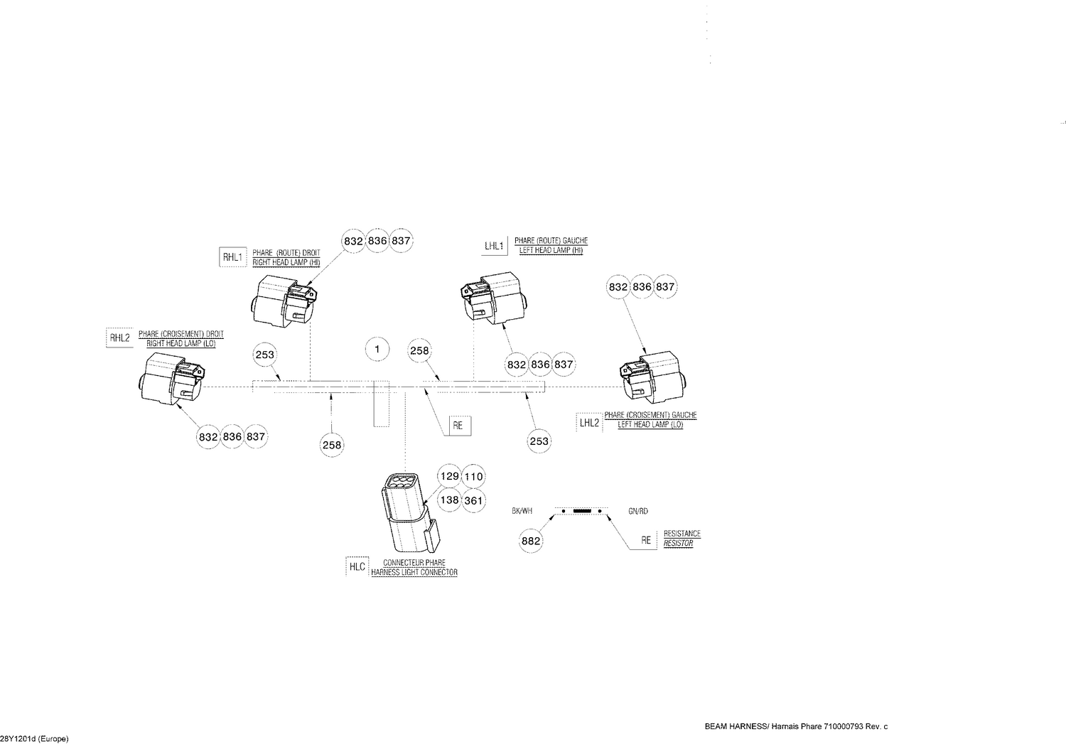 10- Electrical Harness Beam (Europe)
