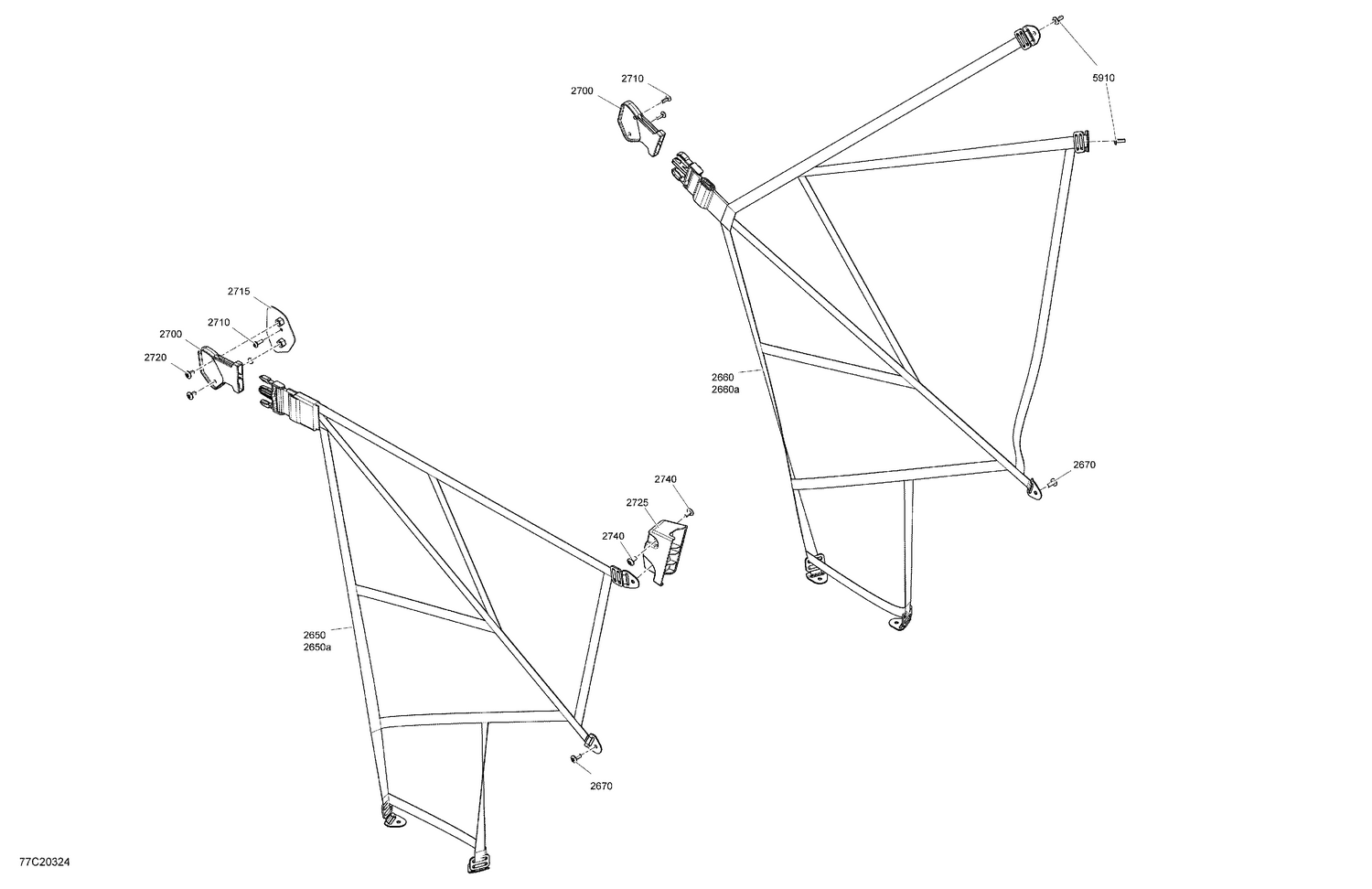 09- Cab Interior - Door Safety Net