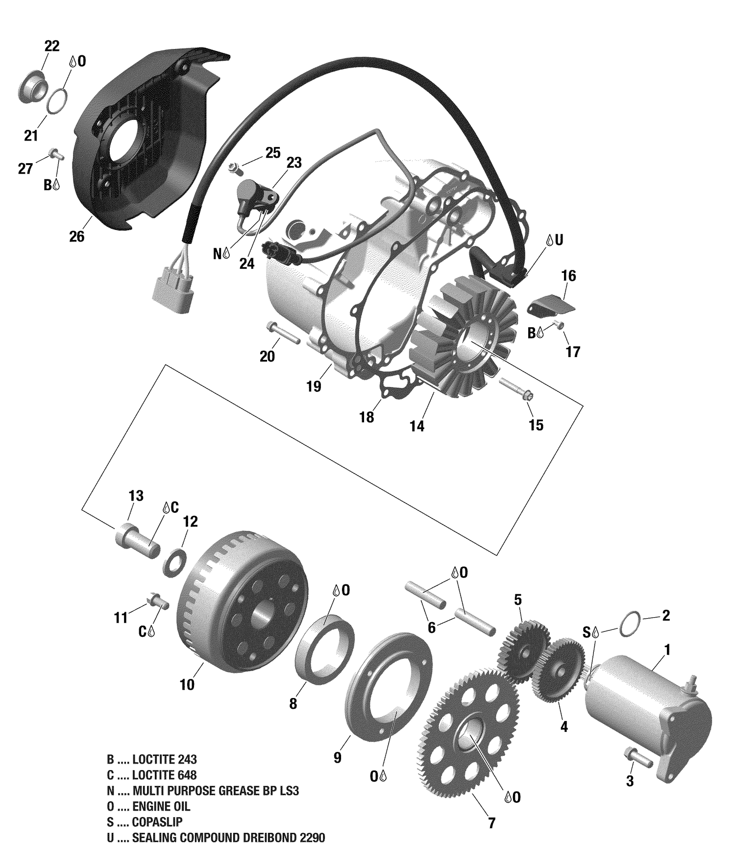 01- Rotax - Magneto And Electric Starter - 211