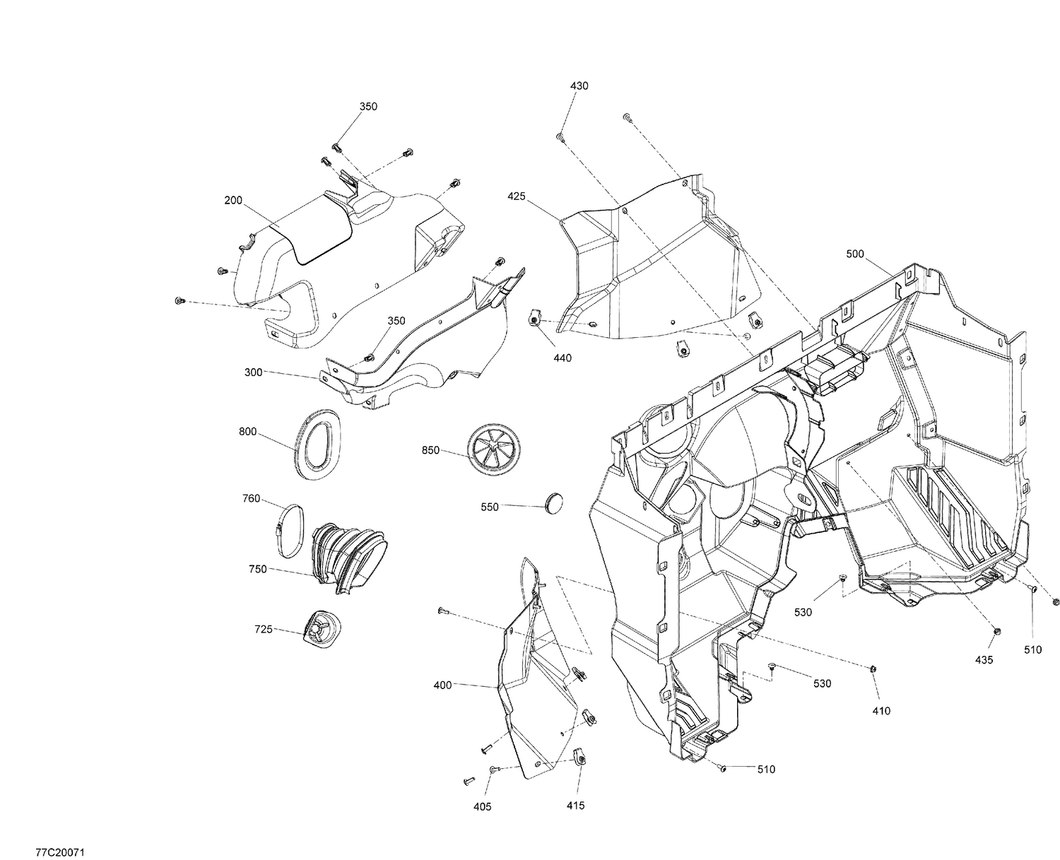 09- Cab Interior - Fire Wall Section