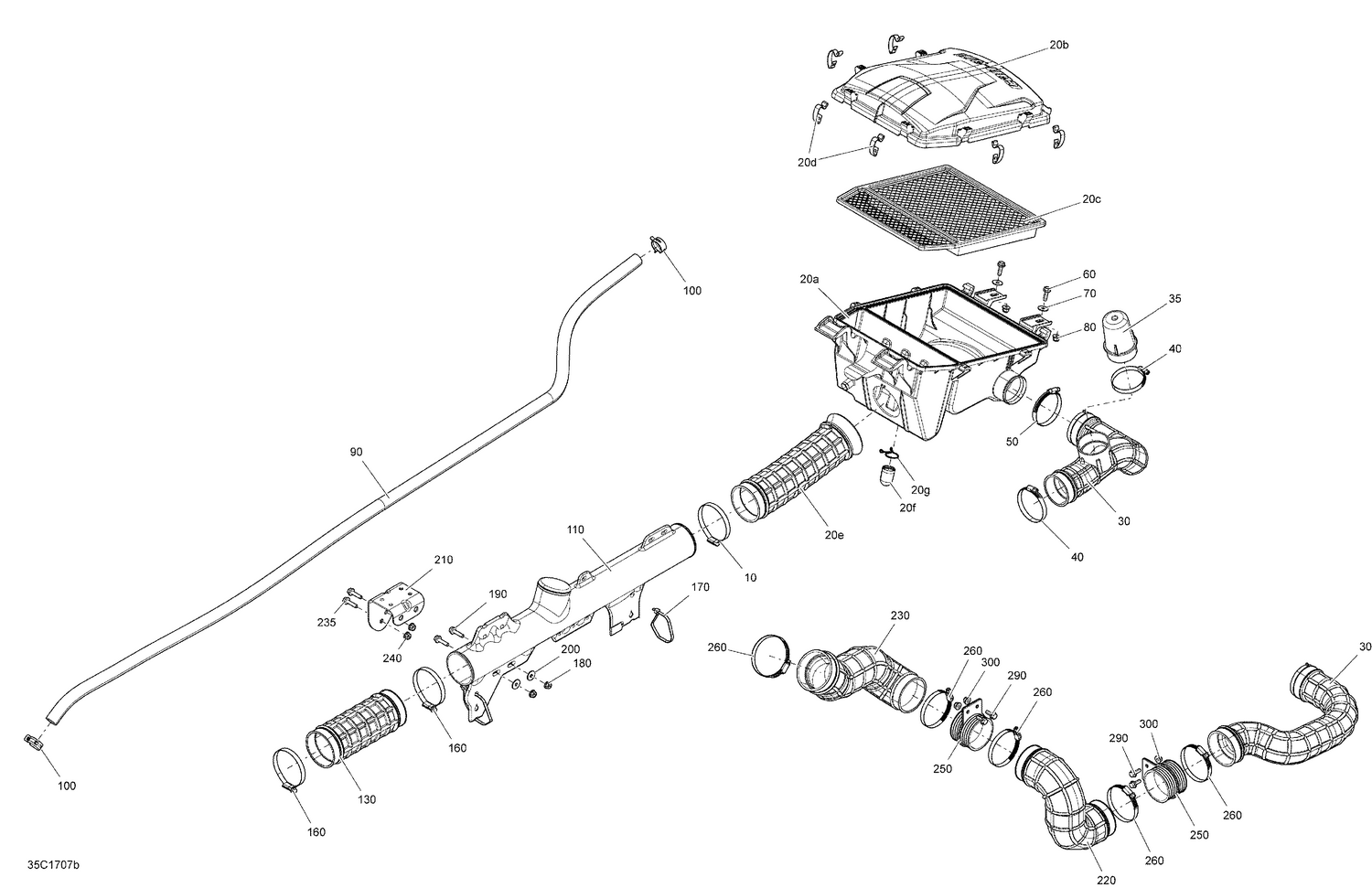 02- Air Intake - 1000R EFI