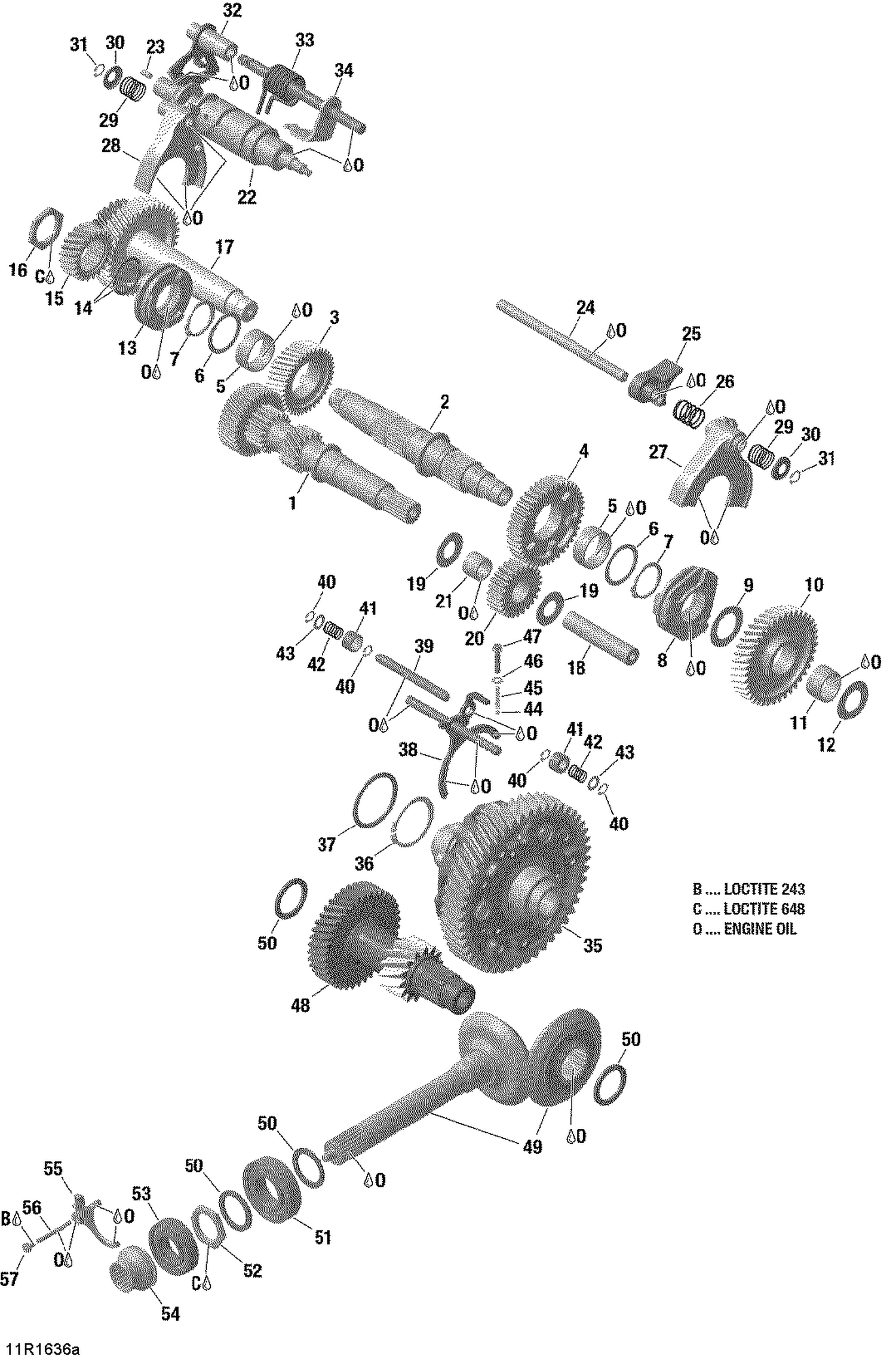 05- Gear Box Components - With Lockable Rear Differential