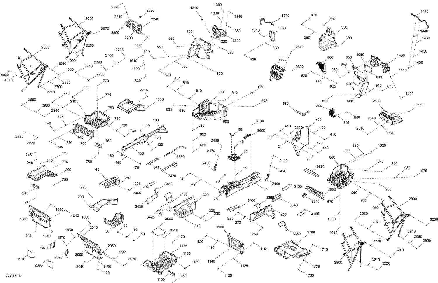 09- Cab Interior - Except Package XMR