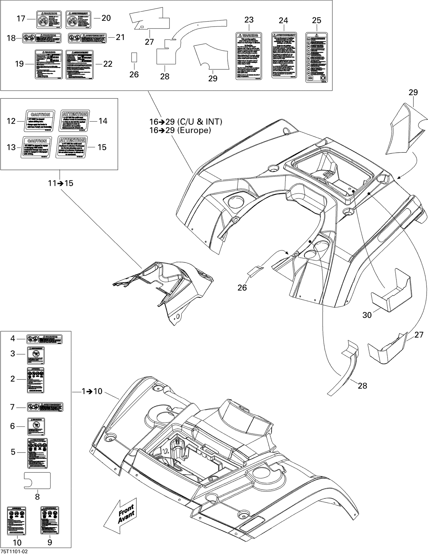 09- Fender And Central Panel Kit