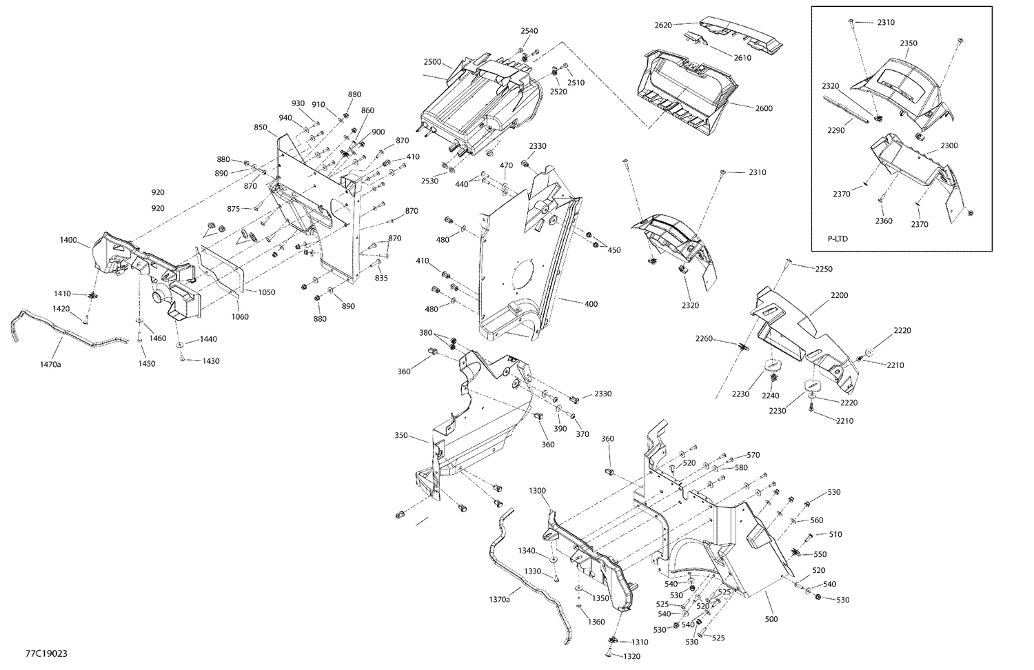 09- Cab Interior Commander MAX - Front Section