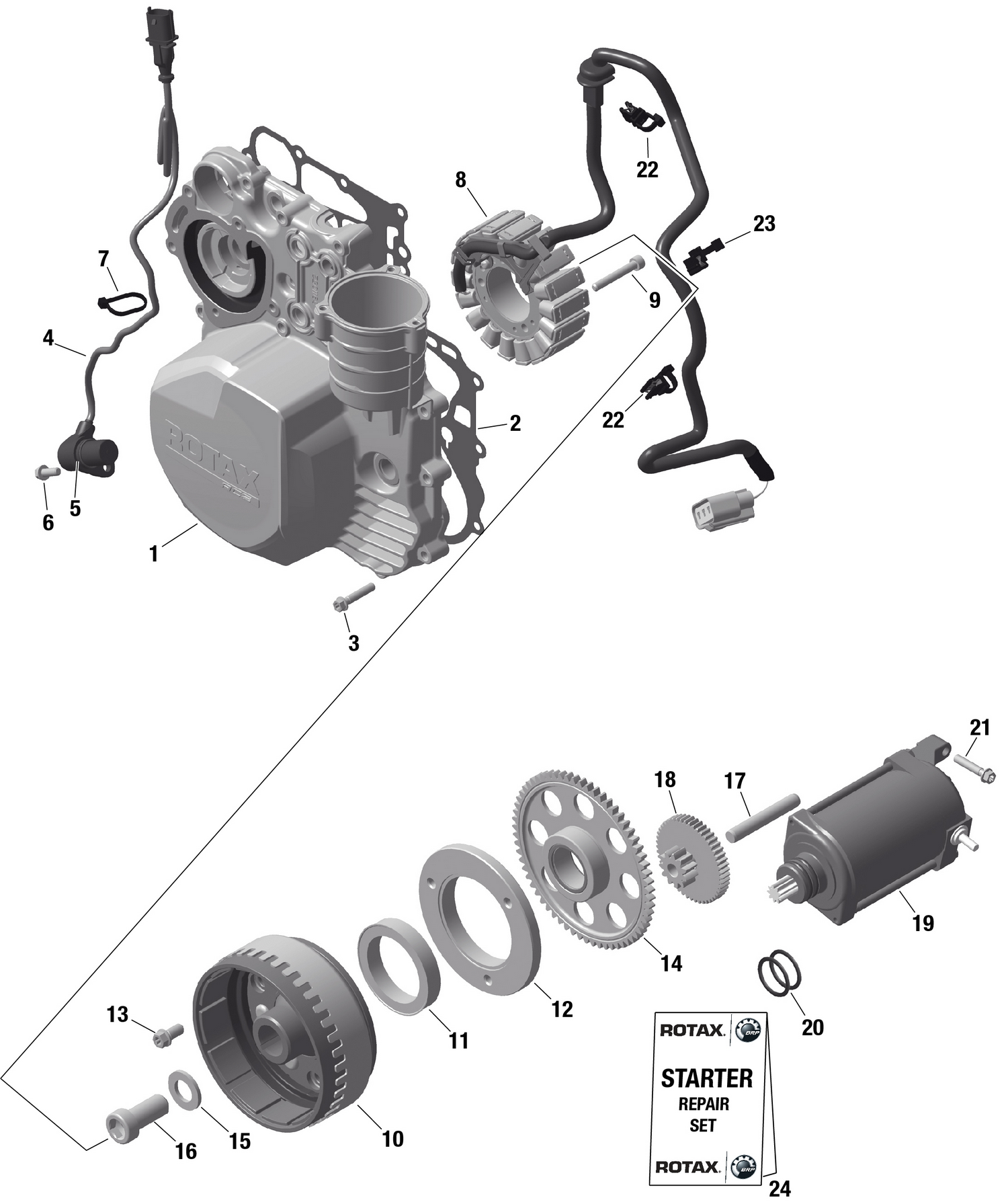 01- ROTAX - Magneto and Electric Starter