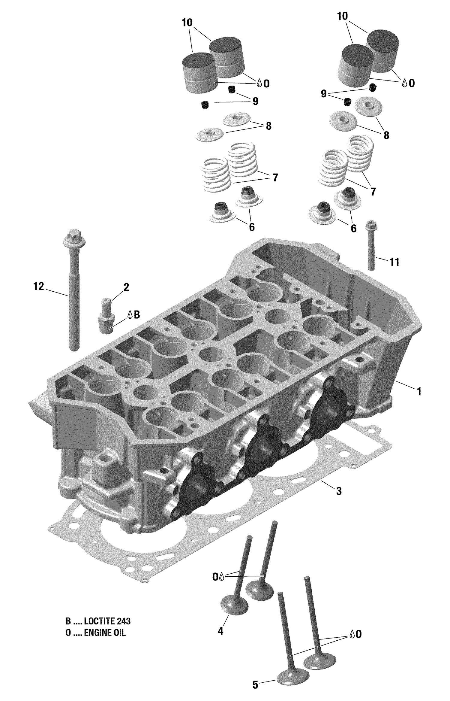 01- Engine - Cylinder Head - 900 ACE