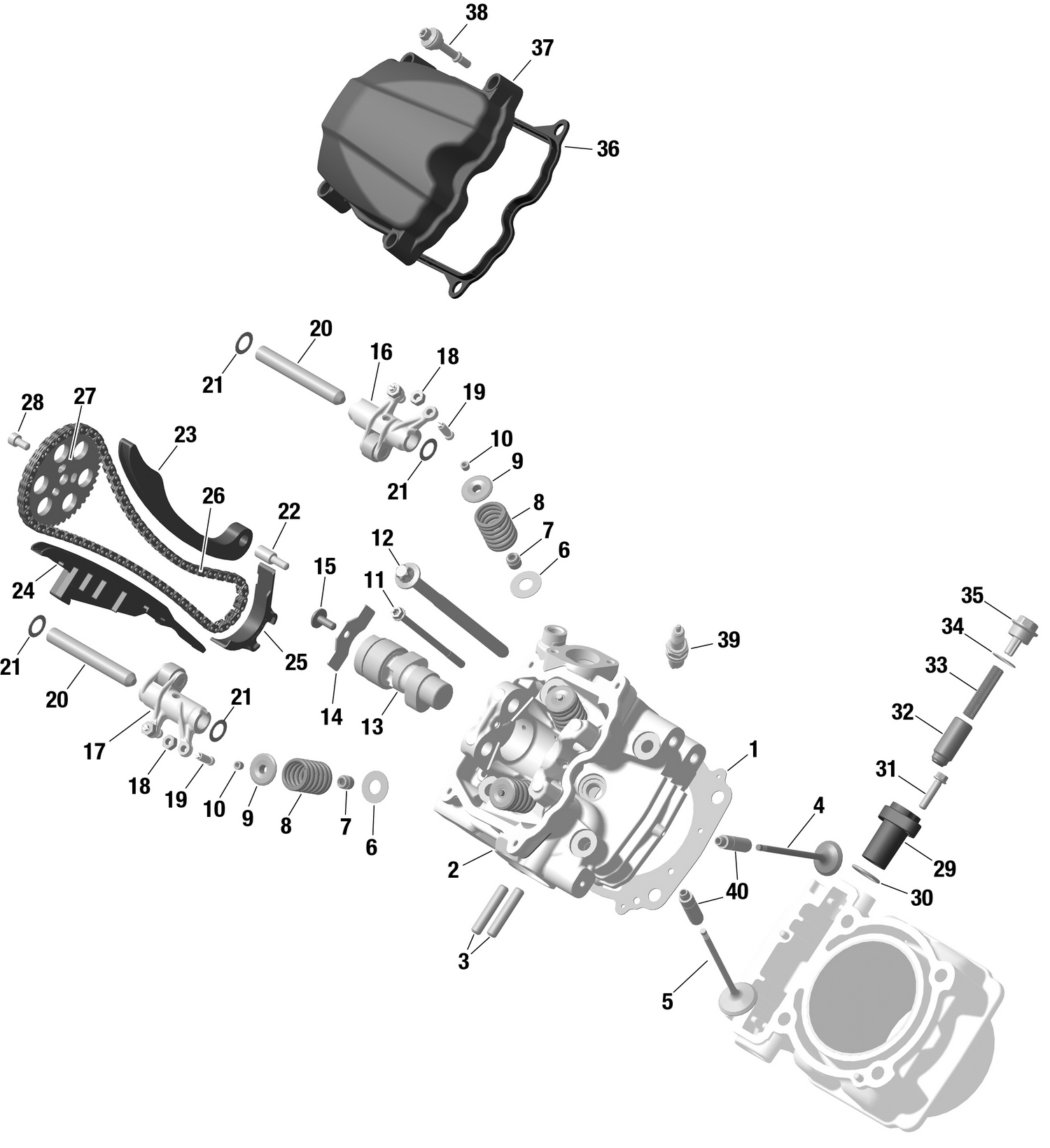 01- ROTAX - Front Cylinder Head