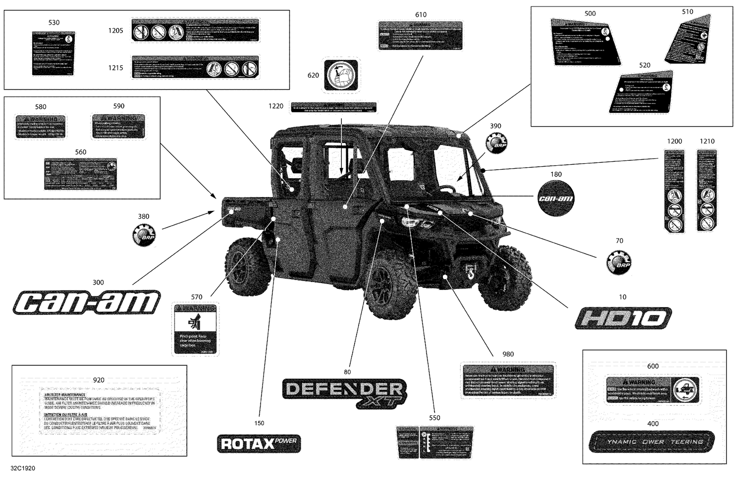 09- Decals - HD10 - XT CAB