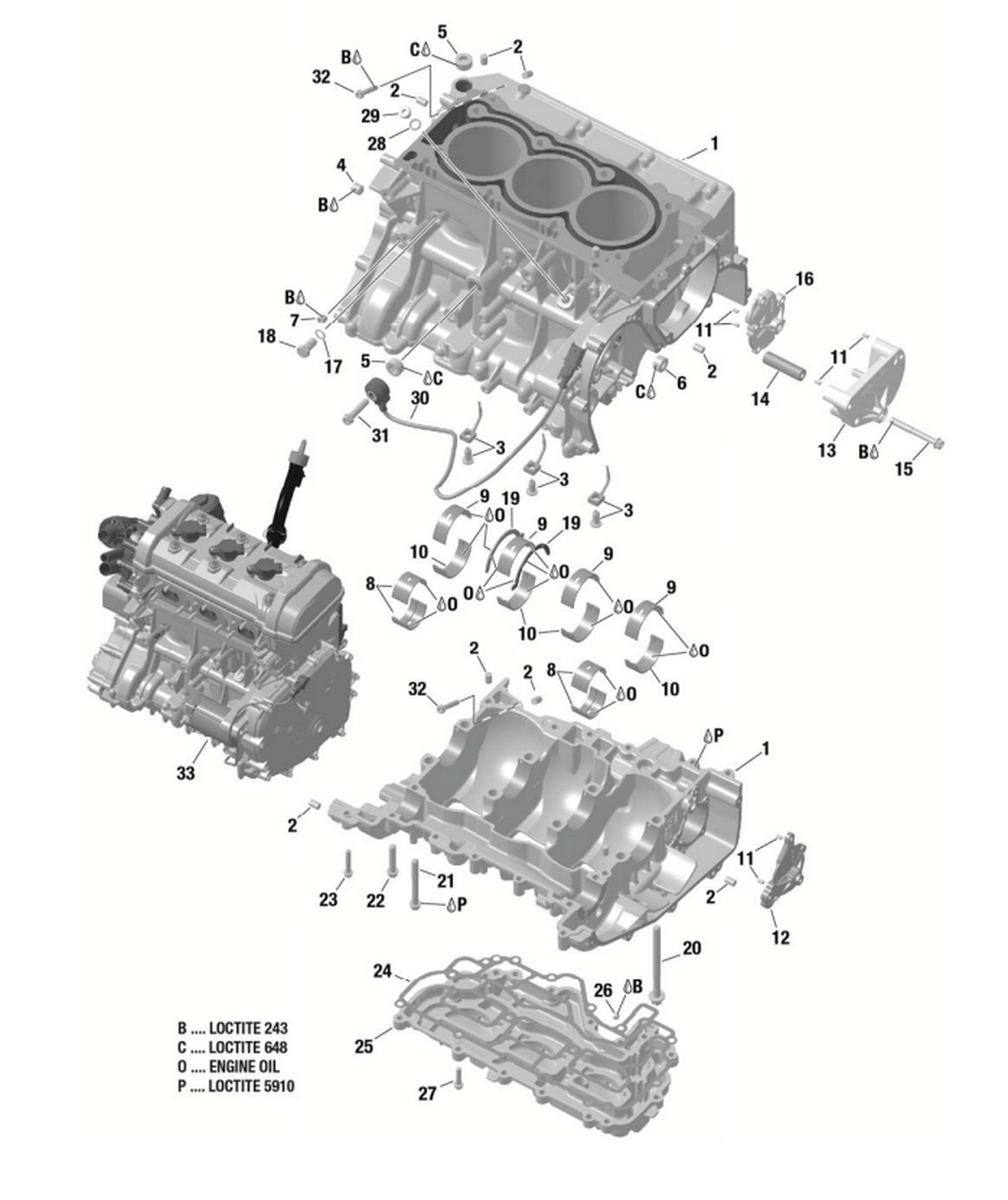 01- Crankcase - All Models