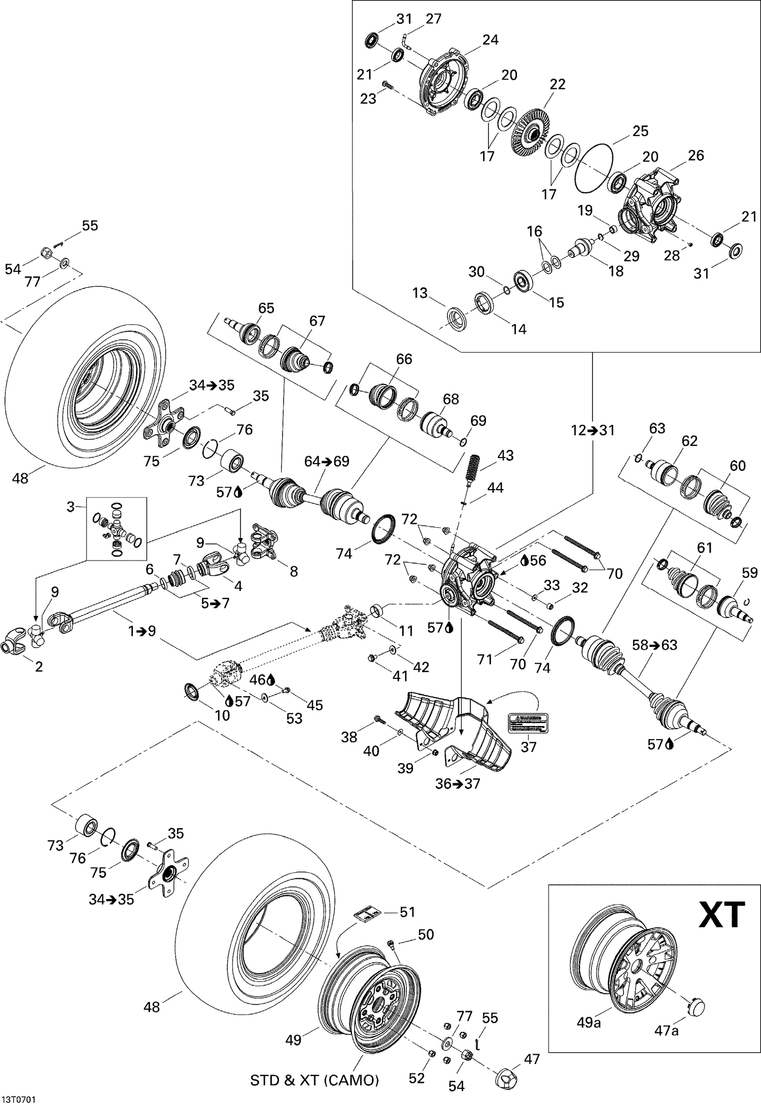 08- Drive System, Rear STD