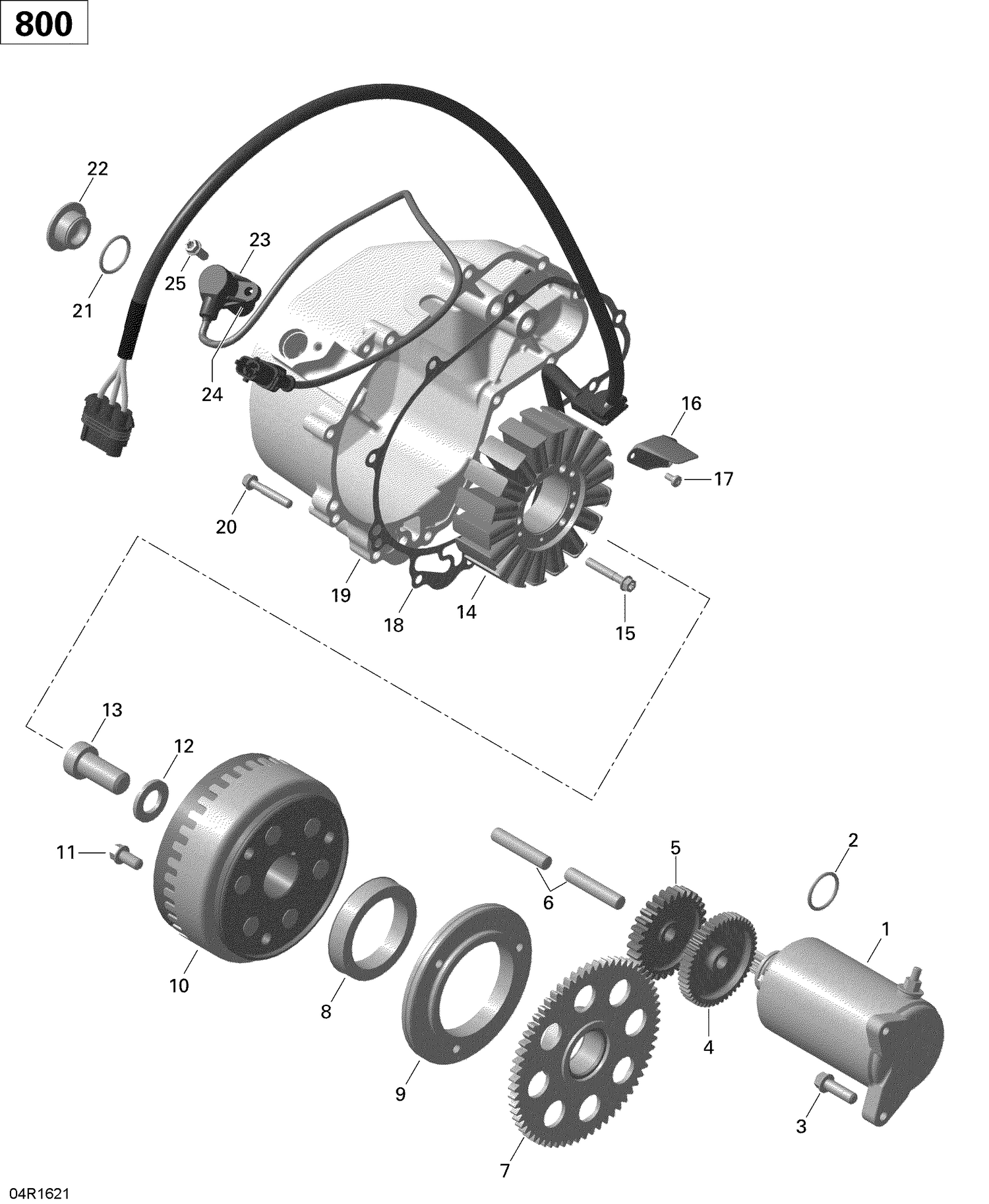 03- Magneto and Electric Starter - 800R EFI