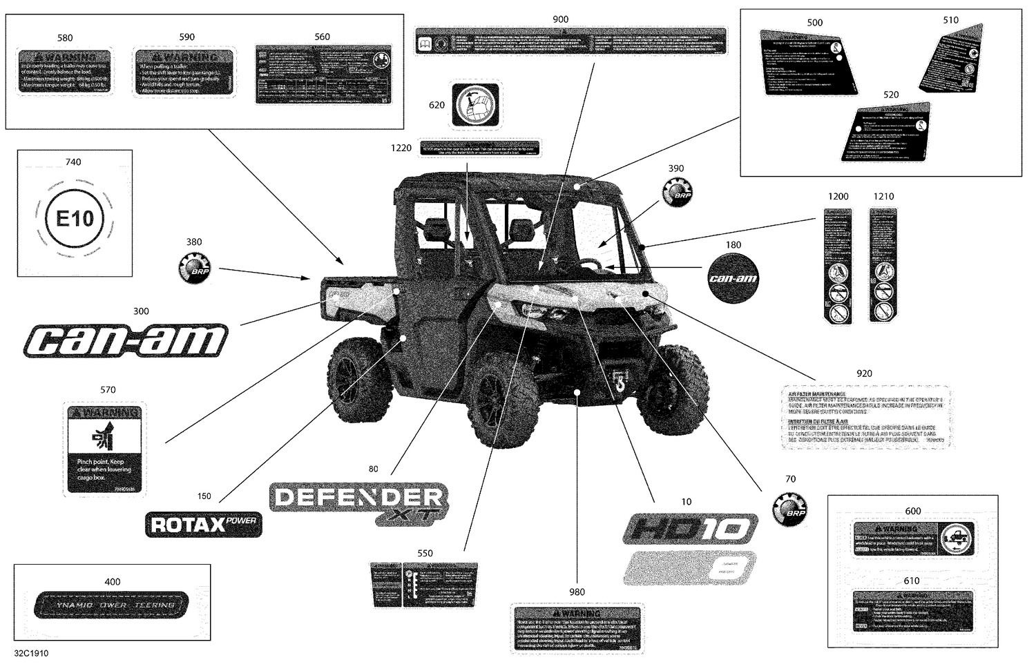 09- Decals - HD8 - XT CAB
