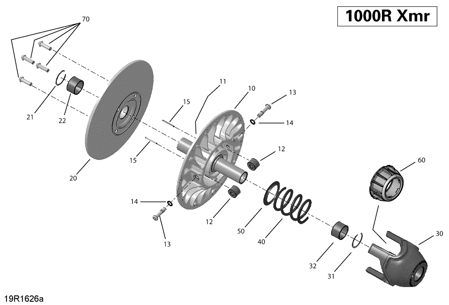 05- Transmission, Driven Pulley - XMR