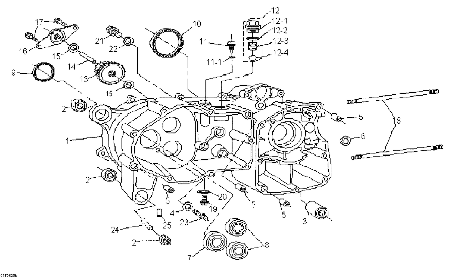 01- Crankcase, Left