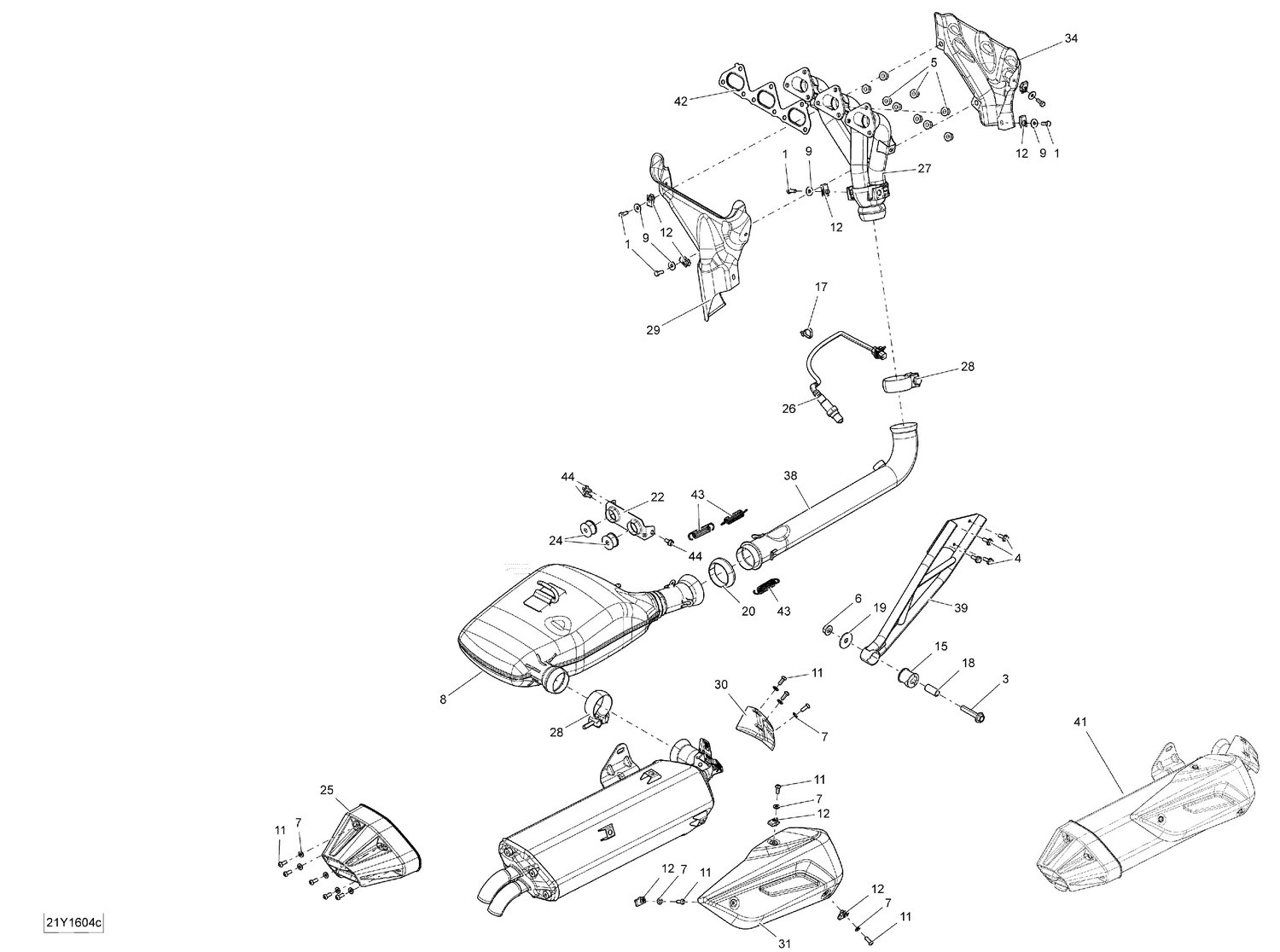 01- Exhaust System - Package T-LTD