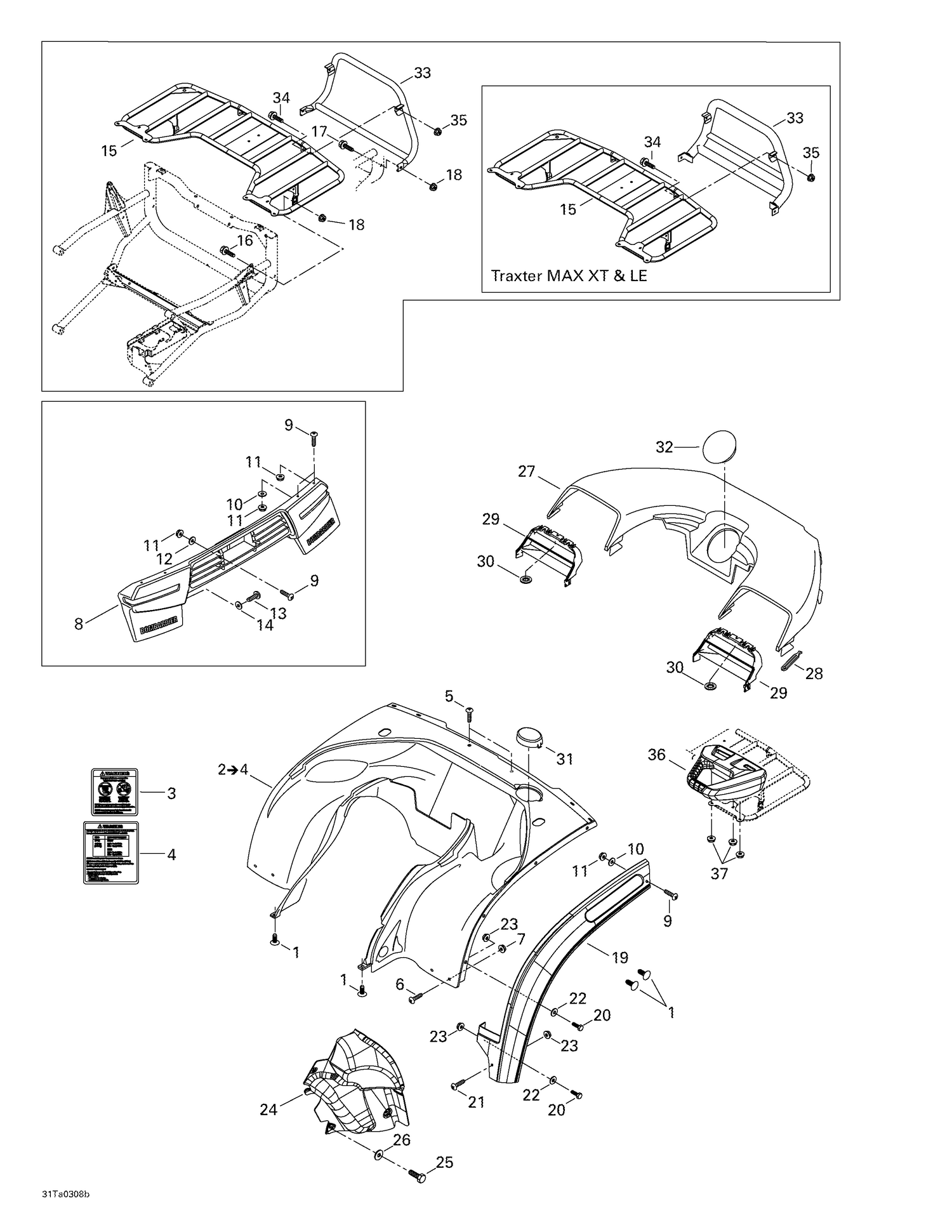 09- Body And Accessories, Rear View