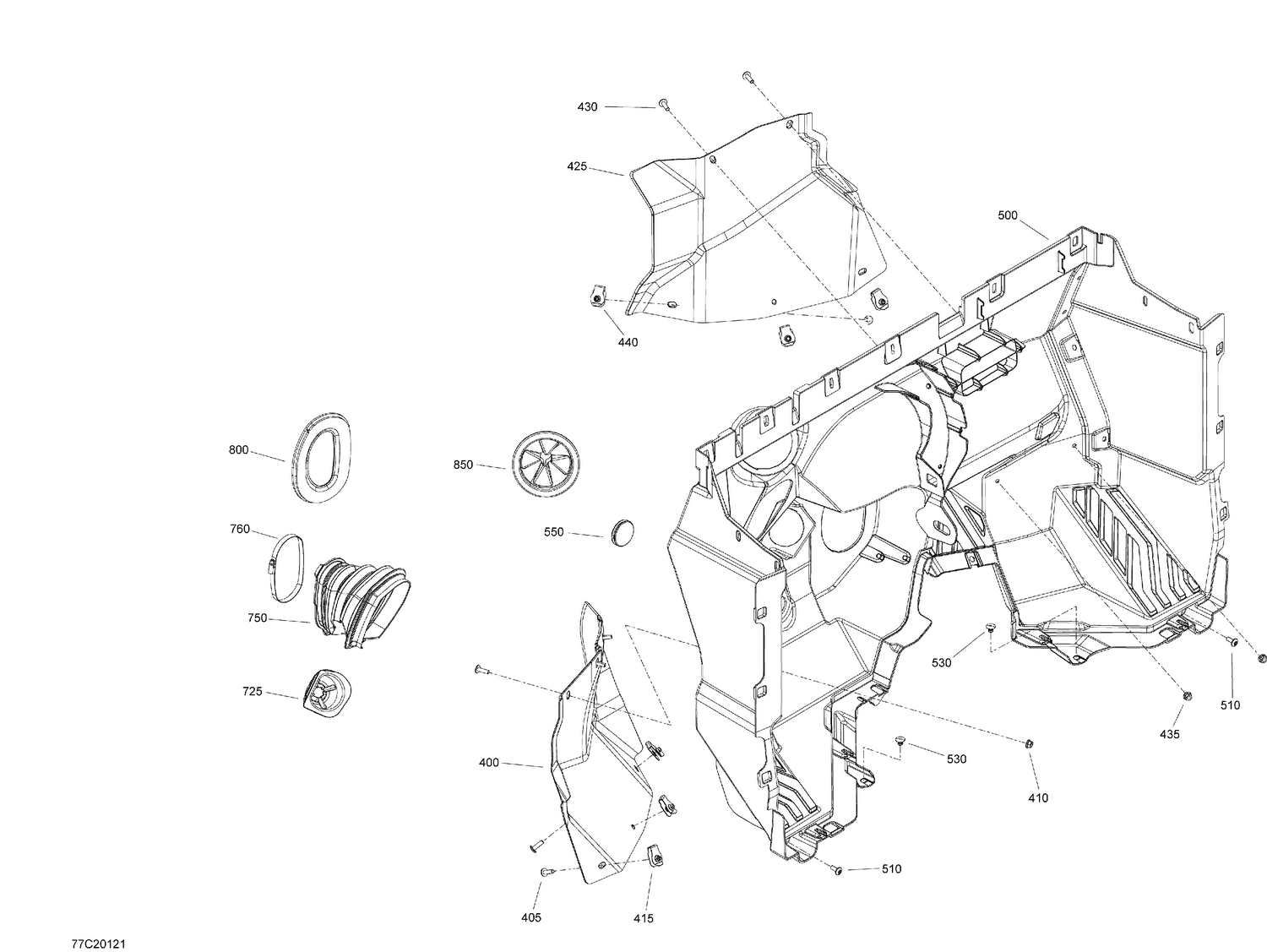 09- Cab Interior - Fire Wall Section