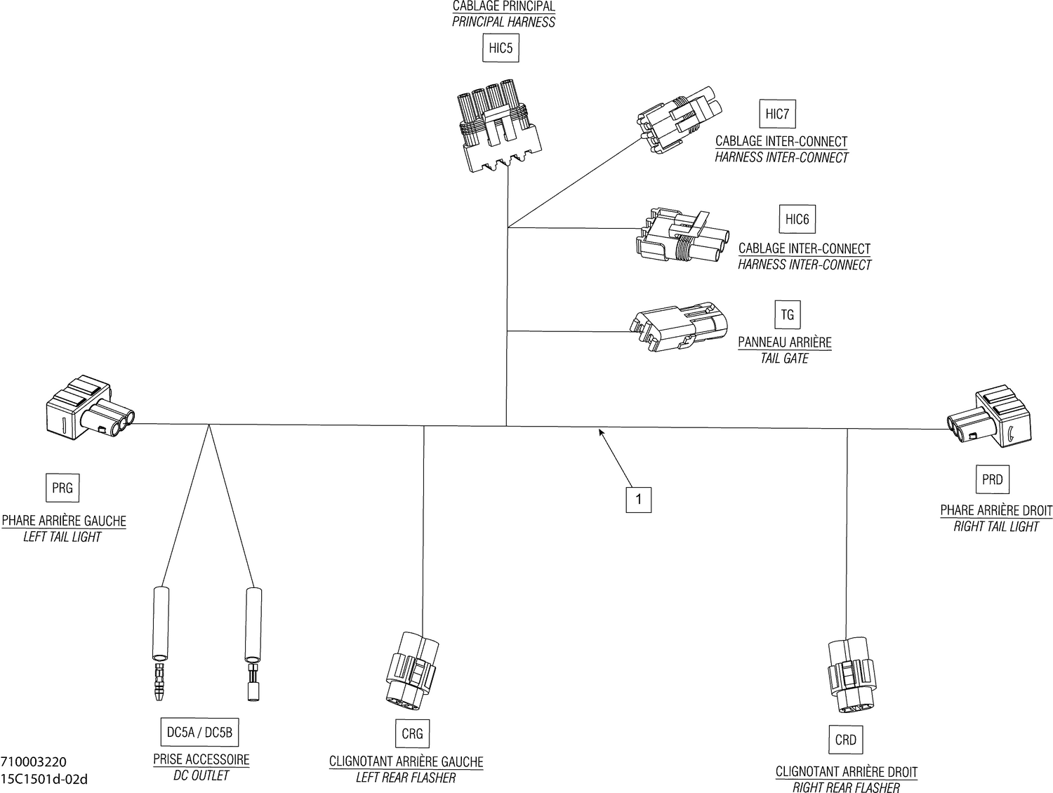 10- Electrical Harness Rear, EUROPE_15C1502d