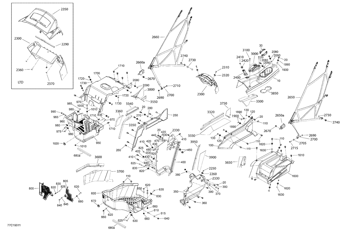 09- Cab Interior Commander - Lower Section