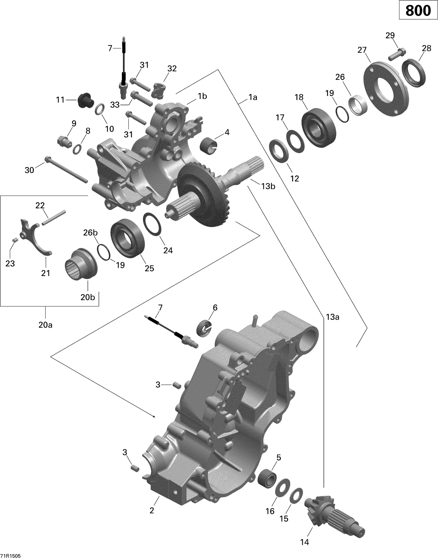 01- Gear Box Output Shaft _71R1505