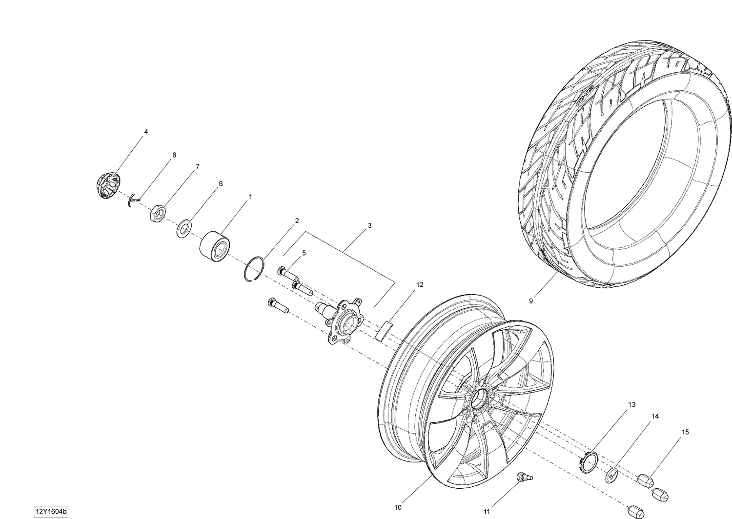 07- Drive System, Front - Except Package LTD